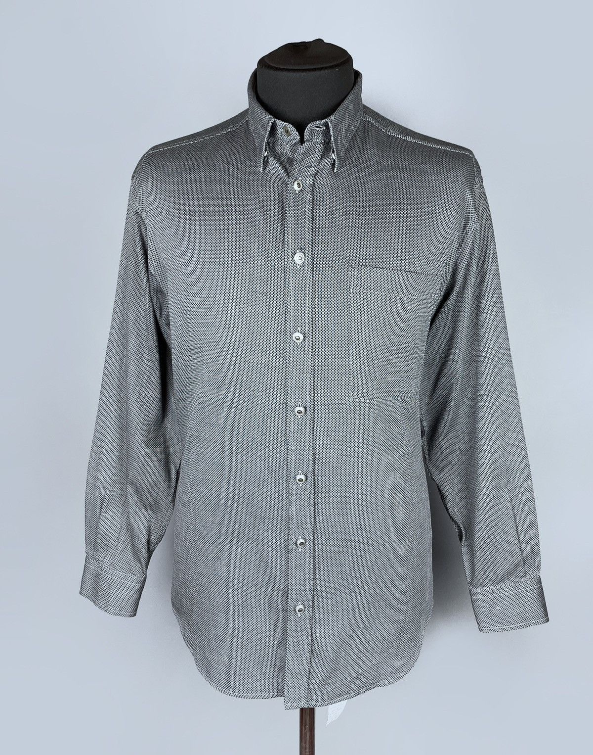 Versace Vintage 90s Versace Classic V2 LS Metallic Button Shirt L Size US L / EU 52-54 / 3 - 5 Thumbnail