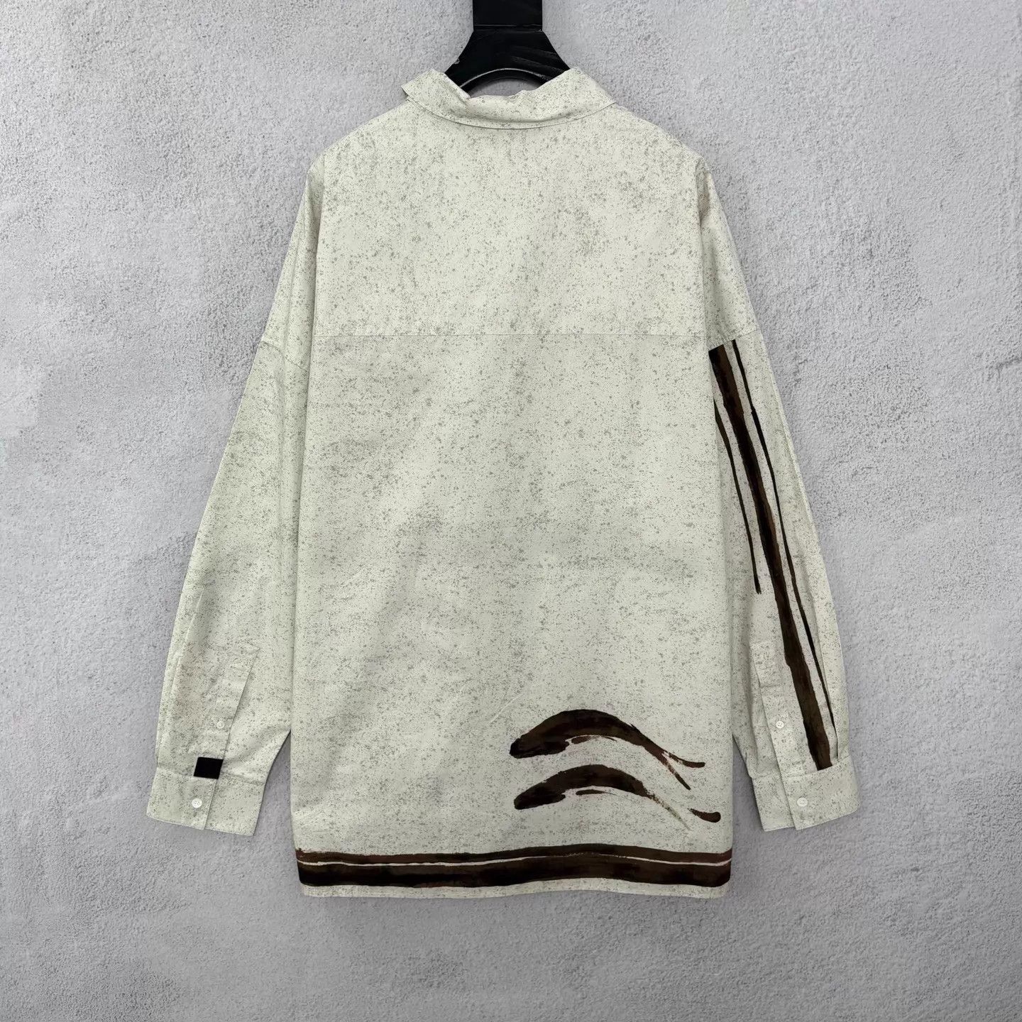Loewe LOEWE SS23 Fish Print B-Collar LS Shirt Men's Beige Size US XXS / EU 40 - 2 Thumbnail