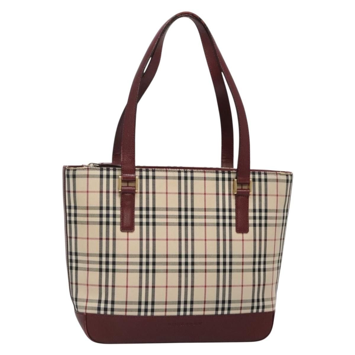 Burberry Burberry Nova Check Tote Canvas and Leather Size ONE SIZE - 1 Thumbnail