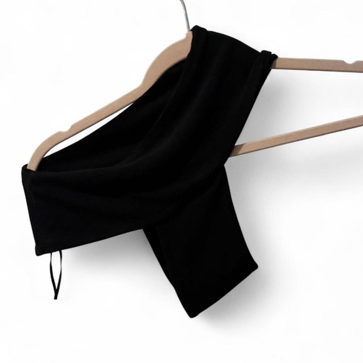 Miaou Miaou Black One Shoulder Crop Top Size XS / US 0-2 / IT 36-38 - 1 Thumbnail