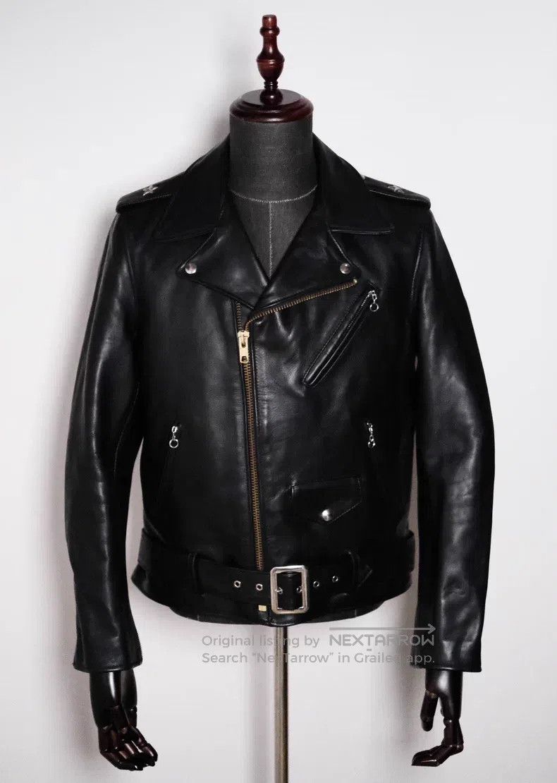 Schott Schott NYC American cable-stayed motorcycle cowhide jacket Size US XXS / EU 40 - 1 Thumbnail