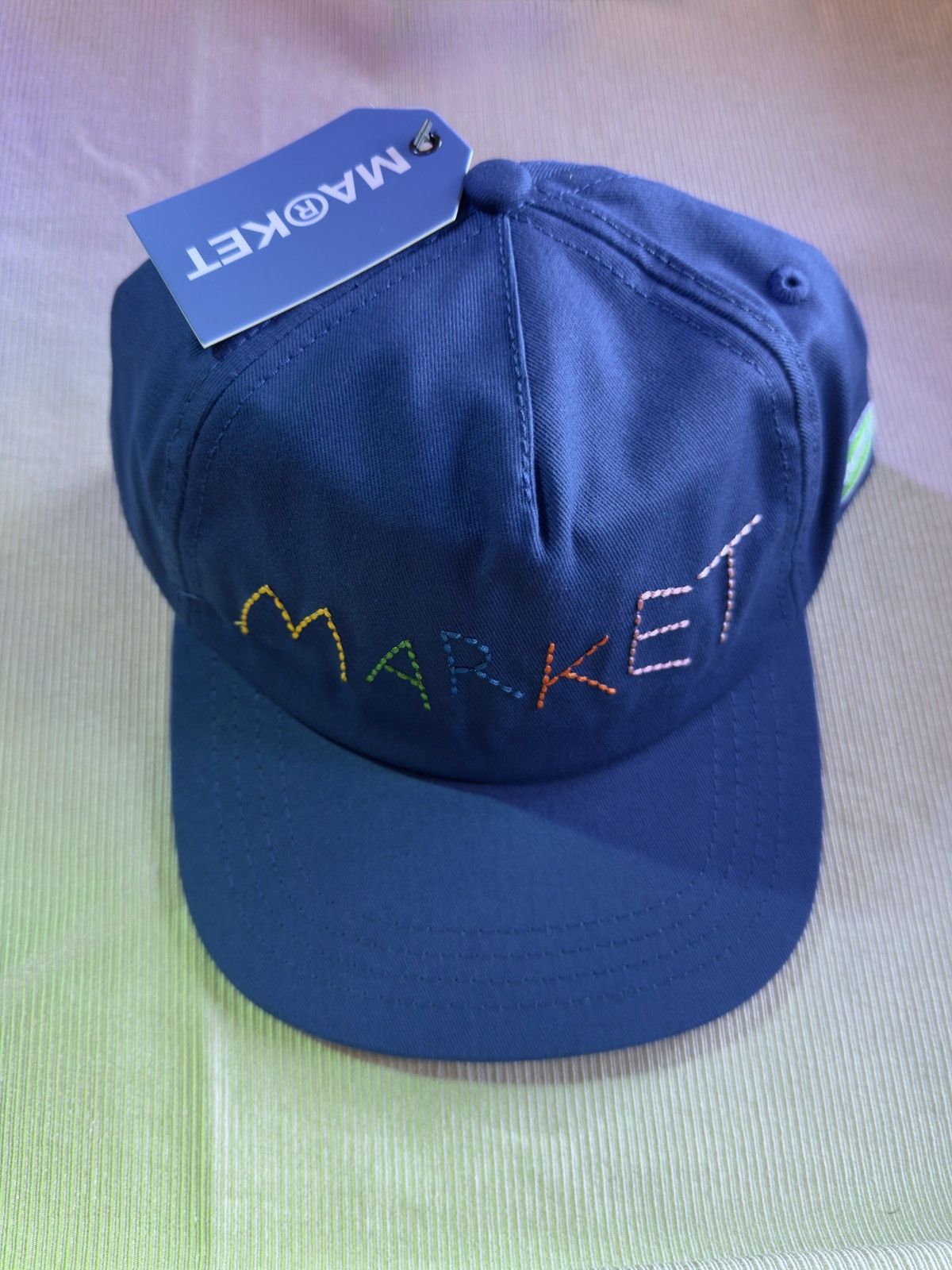 Market MARKET soft stitch blue panel hat Size ONE SIZE - 1 Thumbnail