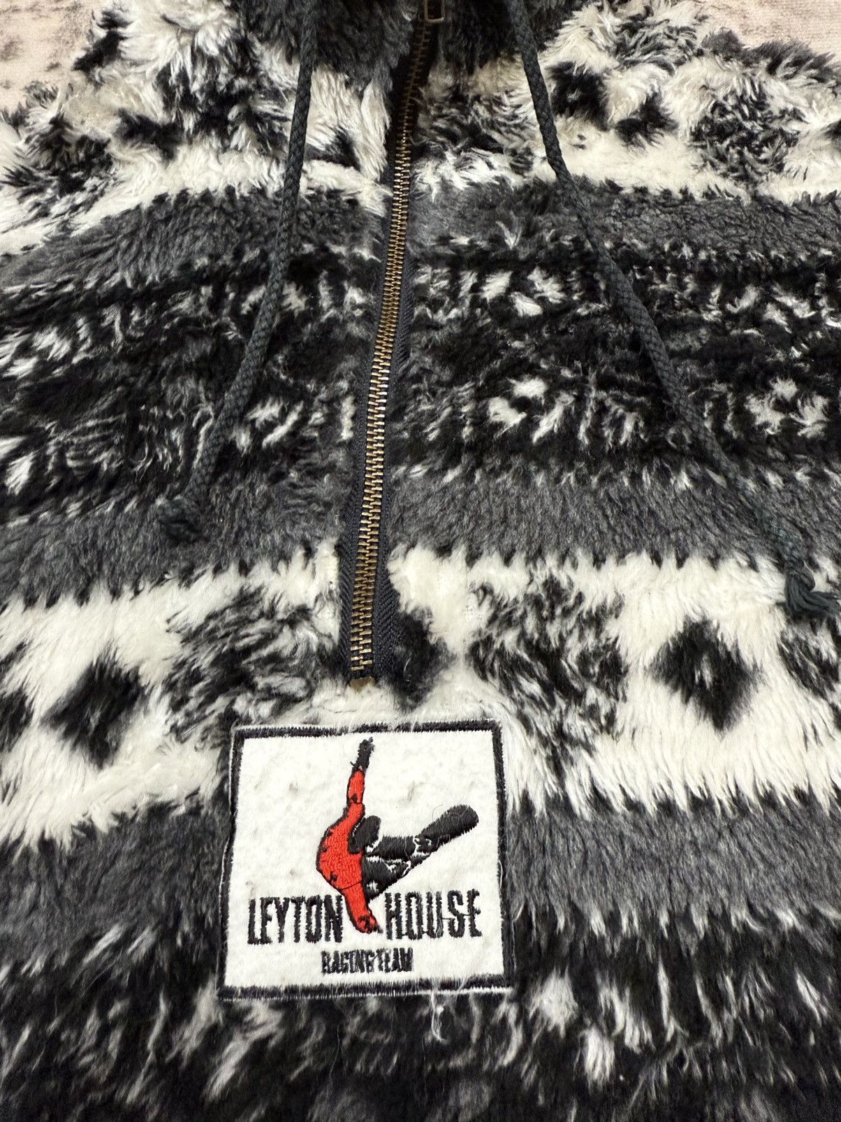 Japanese Brand VINTAGE 90s LEYTON HOUSE RACING TEAM SHERPA FLEECE HALFZIPER Size US L / EU 52-54 / 3 - 5 Thumbnail