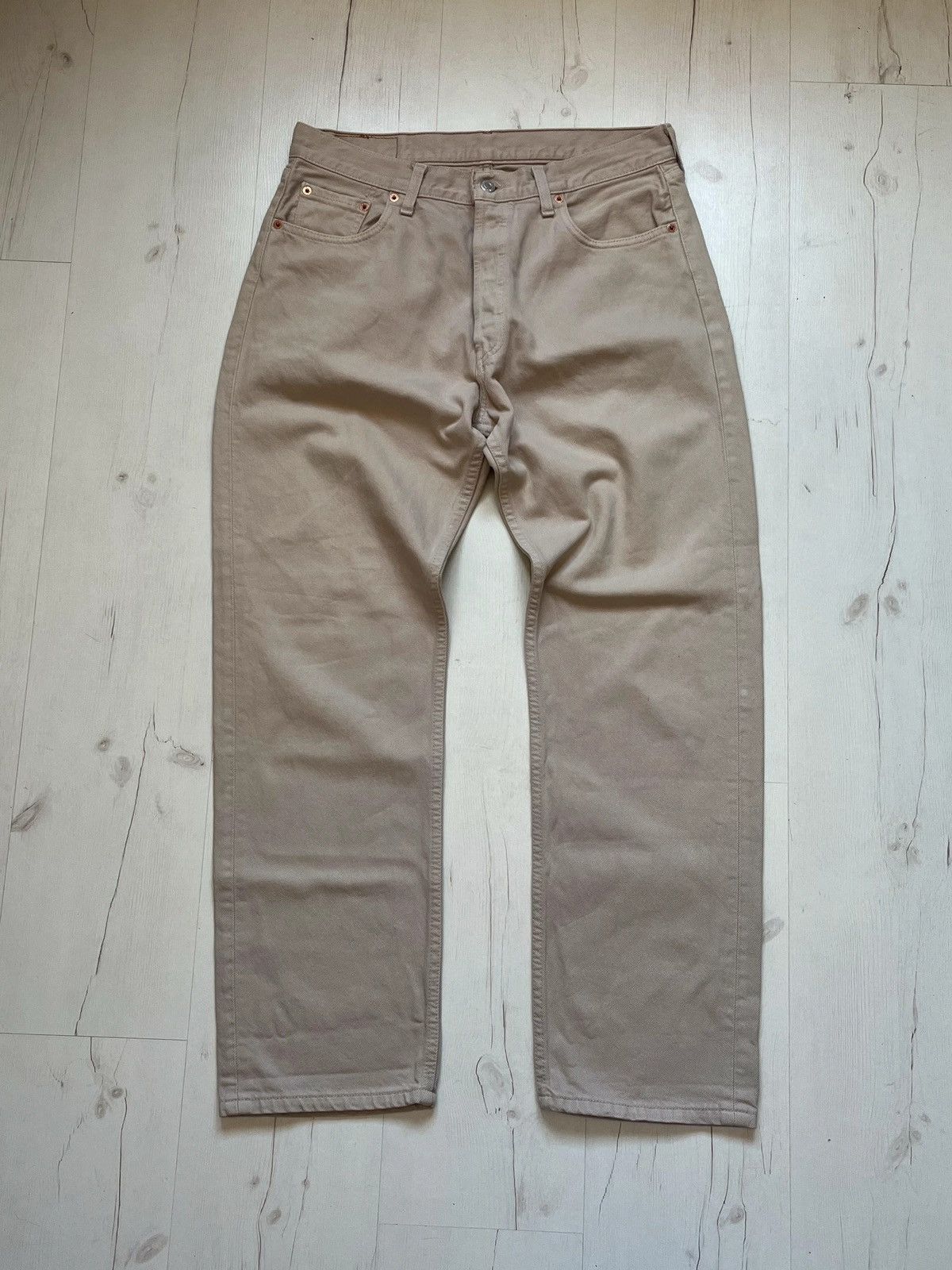 Levi's Levi’s 517 02 Deadstock Beige Denim Jeans Sz W 33 L 30 Size US 33 - 1 Thumbnail