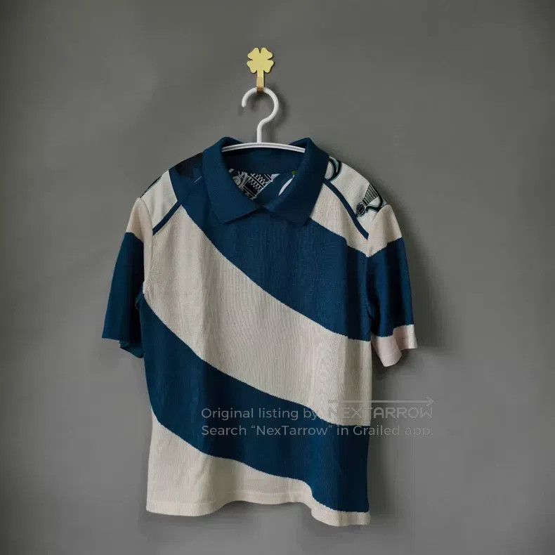 Hermes Hermes White and Blue Printed Short Sleeve Size XXS / US 00 / IT 34 - 1 Thumbnail