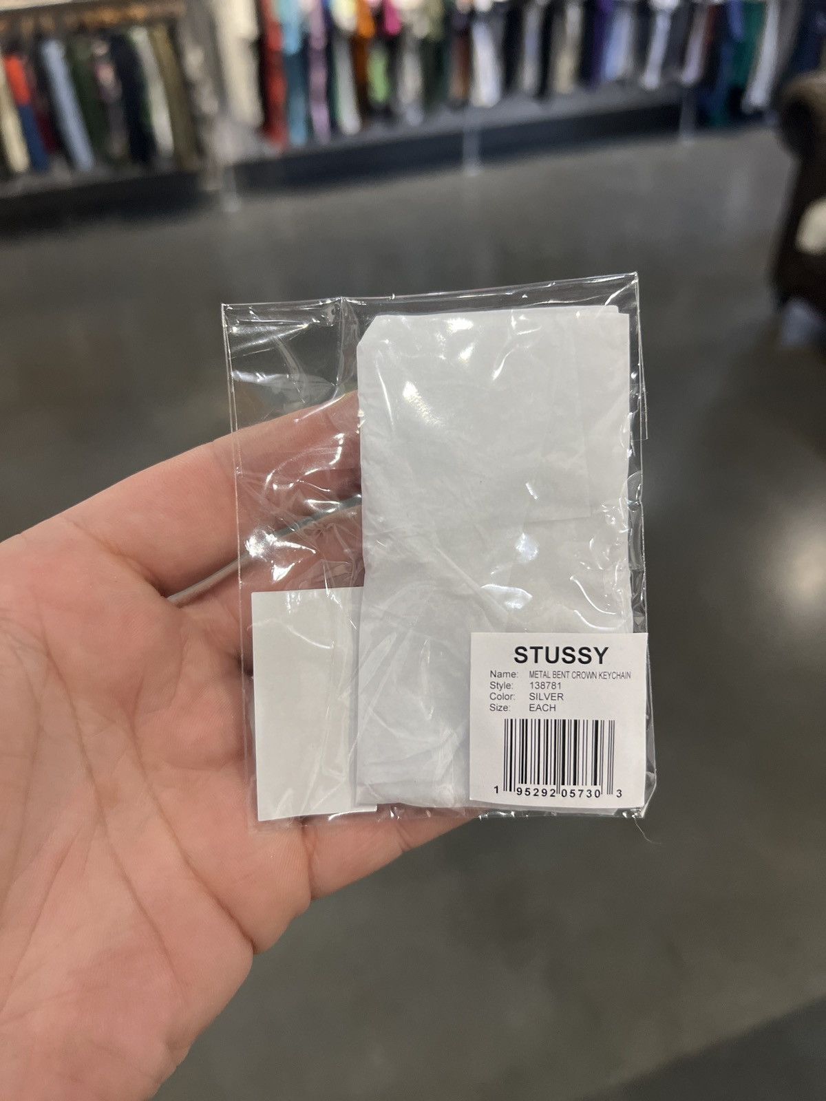 Stussy Stüssy Metal Bent Crown Keychain Size ONE SIZE - 3 Thumbnail
