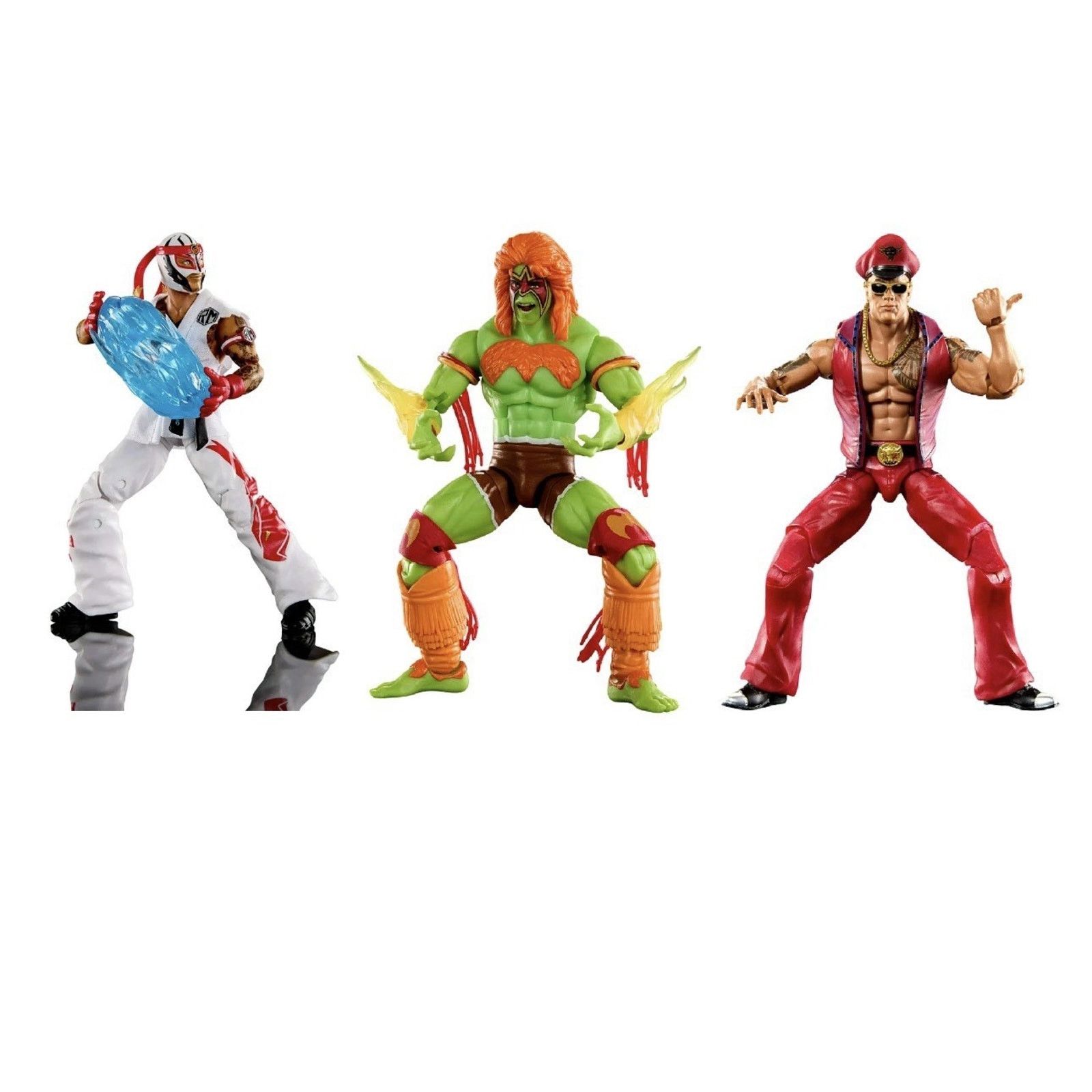 WWE 2026 WWE Elite X Street Fighter Figures Complete Set Wave 1 Size 28 - 1 Thumbnail
