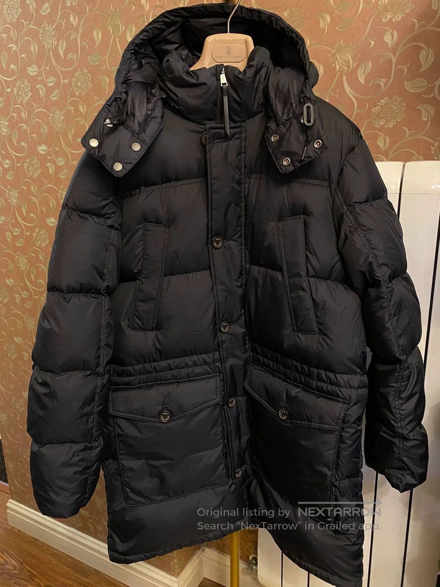RRL Ralph Lauren Black Hooded Puffer Coat . Size US M / EU 48-50 / 2 - 1 Thumbnail
