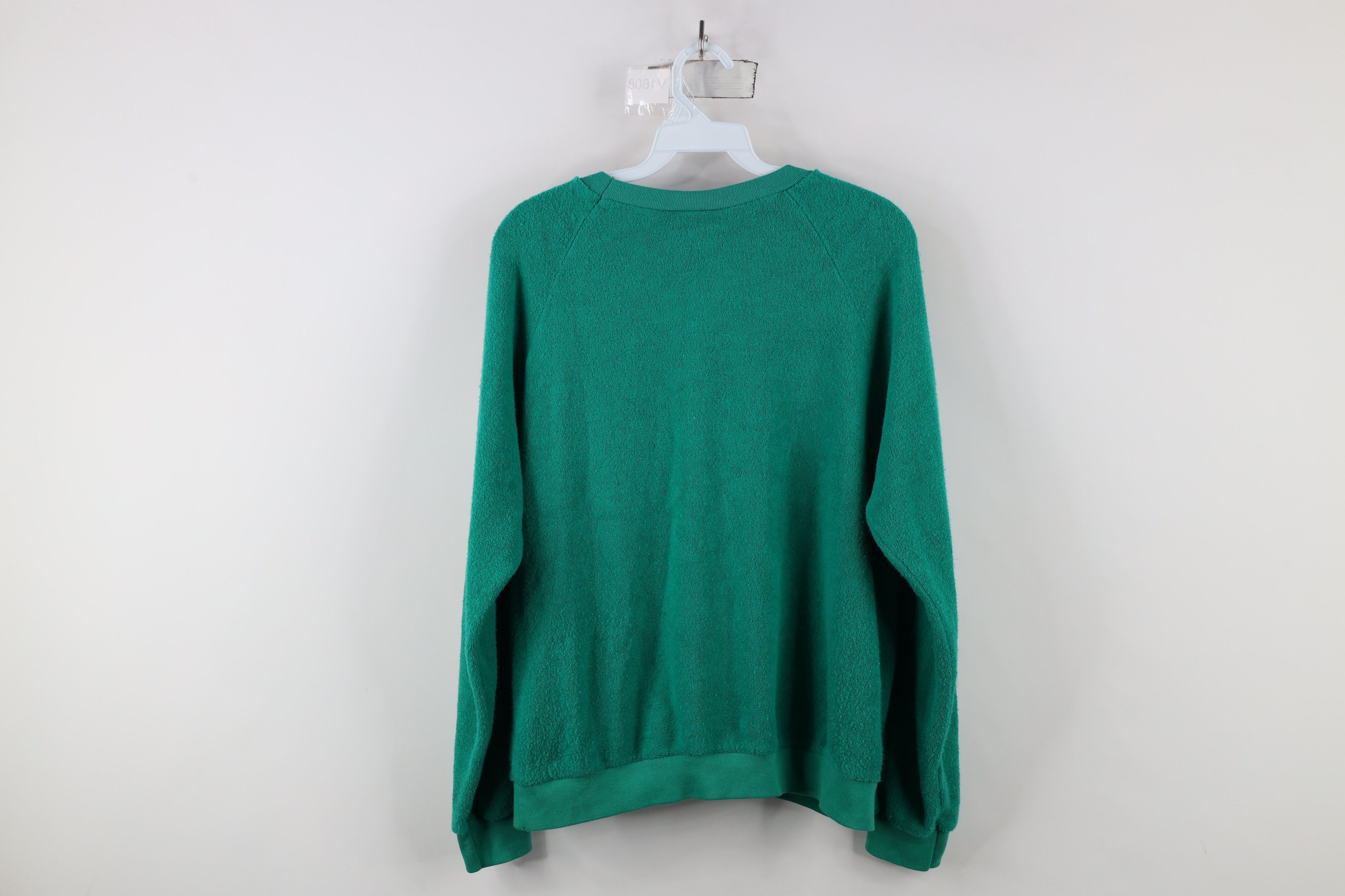 Vintage Vintage 70s Streetwear Cloth Crewneck Sweatshirt Green USA Size L / US 10 / IT 46 - 11 Thumbnail