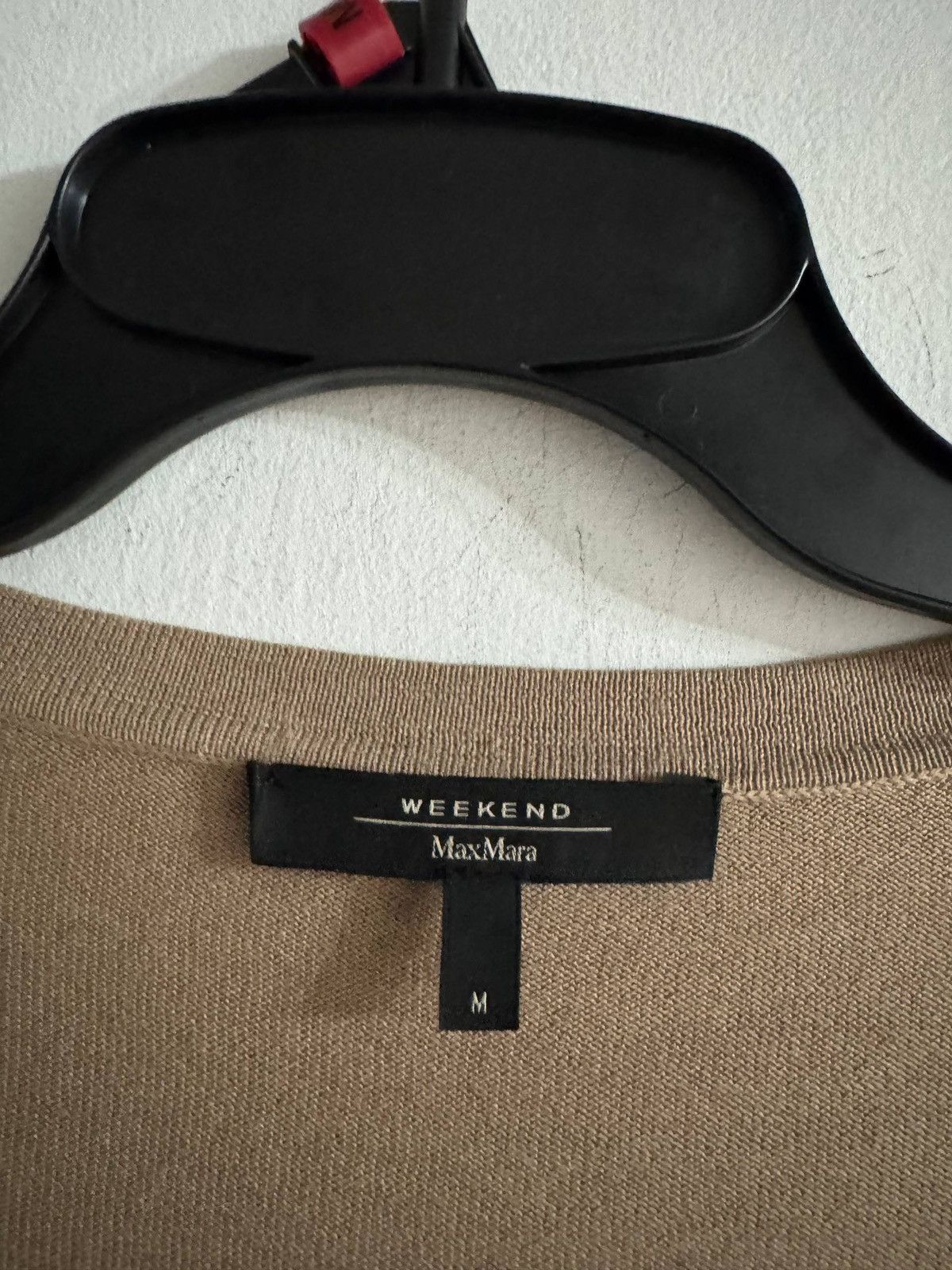 Weekend Max Mara Weekend Max Mara Silk Blend Cardigan Beige Tan Size M Size M / US 6-8 / IT 42-44 - 2 Thumbnail