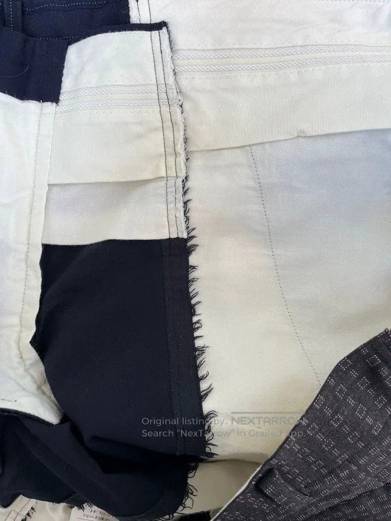 Comme des Garcons COMME des GARCONS HOMME PLUS 17SS Patchwork Shorts. Size US 34 / EU 50 - 6 Thumbnail