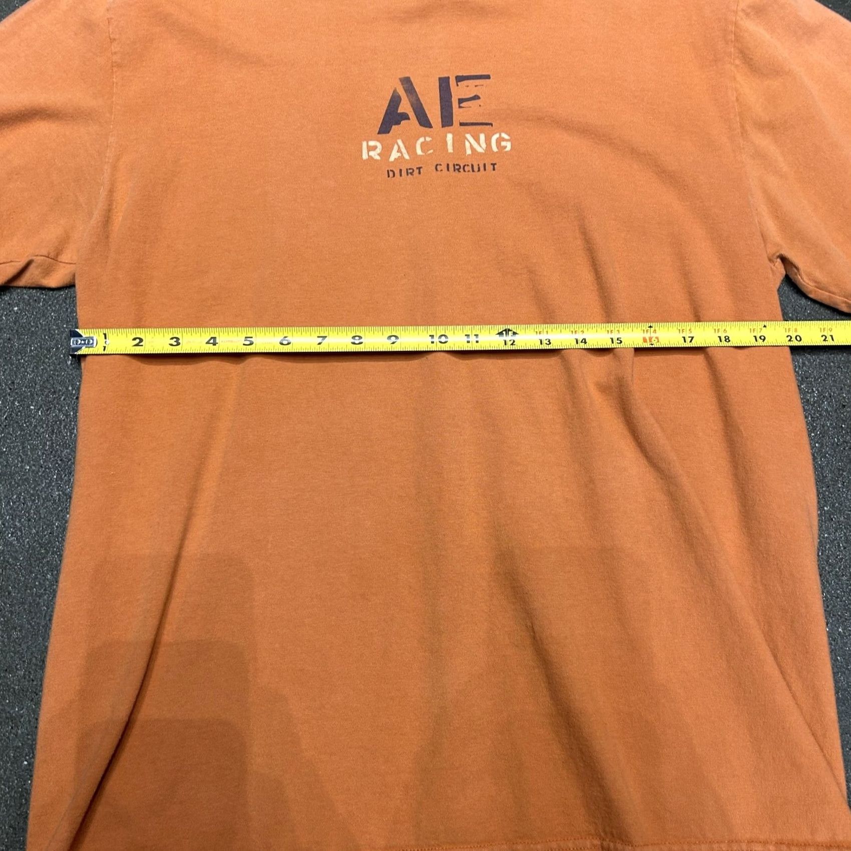 Vintage AE Racing Shirt Mens Medium Orange Dirt Circuit Graphic Motorsport Racing Tee Size US M / EU 48-50 / 2 - 4 Thumbnail
