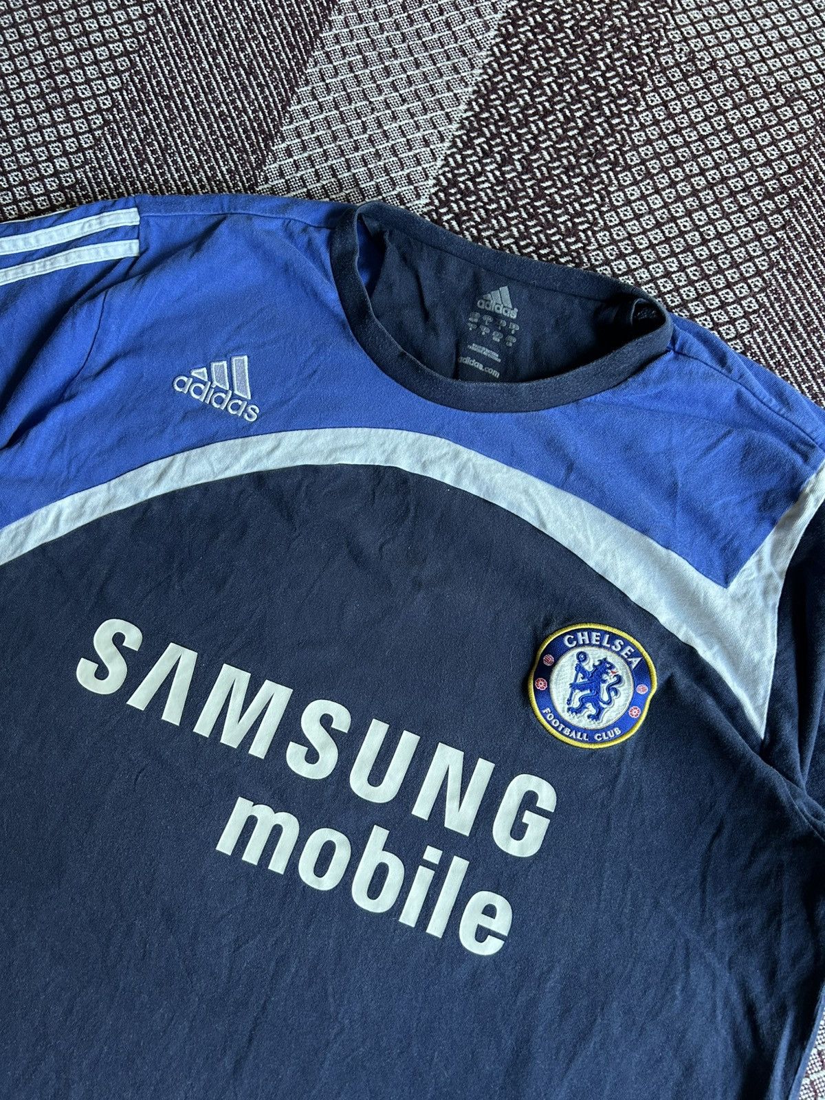 Adidas × Vintage Vintage Adidas x Chelsea 2007-2008 Training T-shirt Size L Size US L / EU 52-54 / 3 - 3 Thumbnail