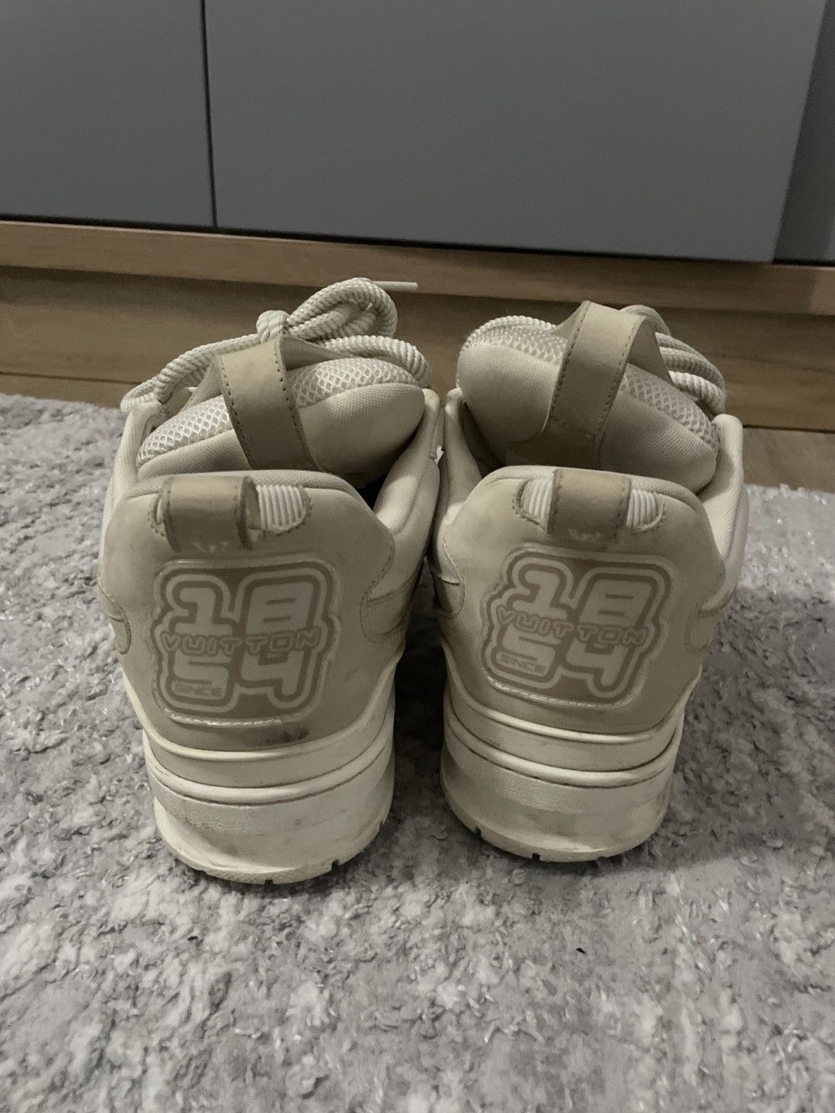 Louis Vuitton LOUIS VUITTON BEIGE SKATE LEATHER SNEAKER WITH BOX Size US 11.5 / EU 44-45 - 5 Thumbnail