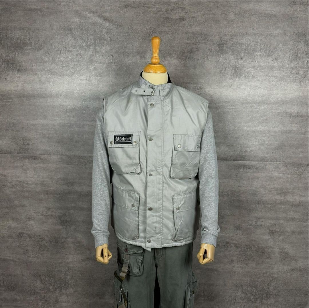 belstaff multi pocket vest