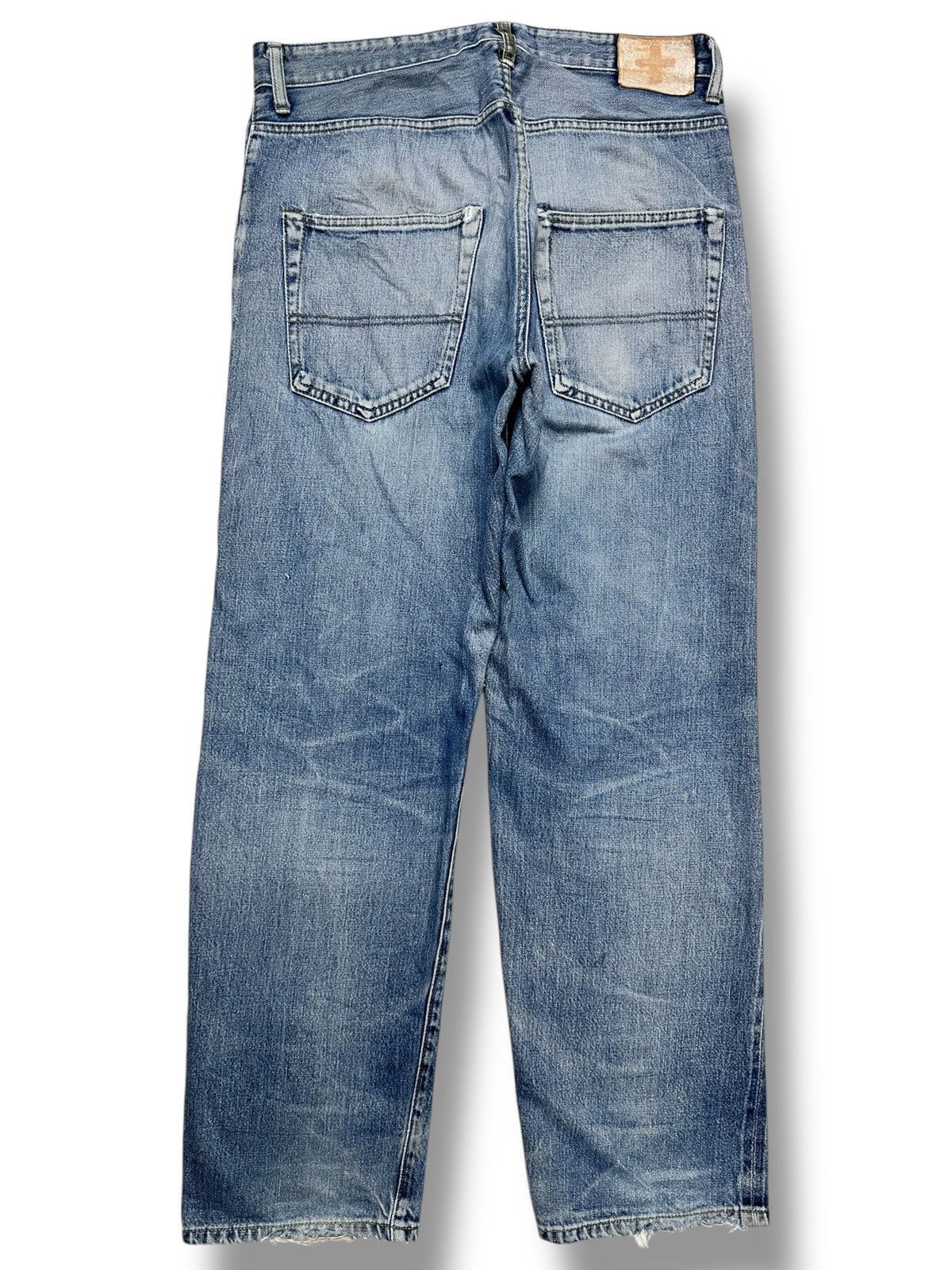 Japanese Brand Complete Finesse Japan Distressed Selvage Jeans With Faded Size US 33 - 3 Thumbnail