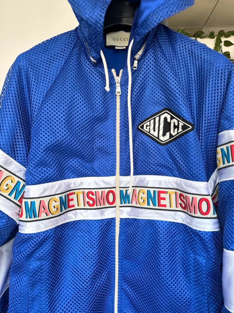 Gucci Gucci Blue Hooded Jacket Sweatshirt-2505 Size US M / EU 48-50 / 2 - 2 Thumbnail