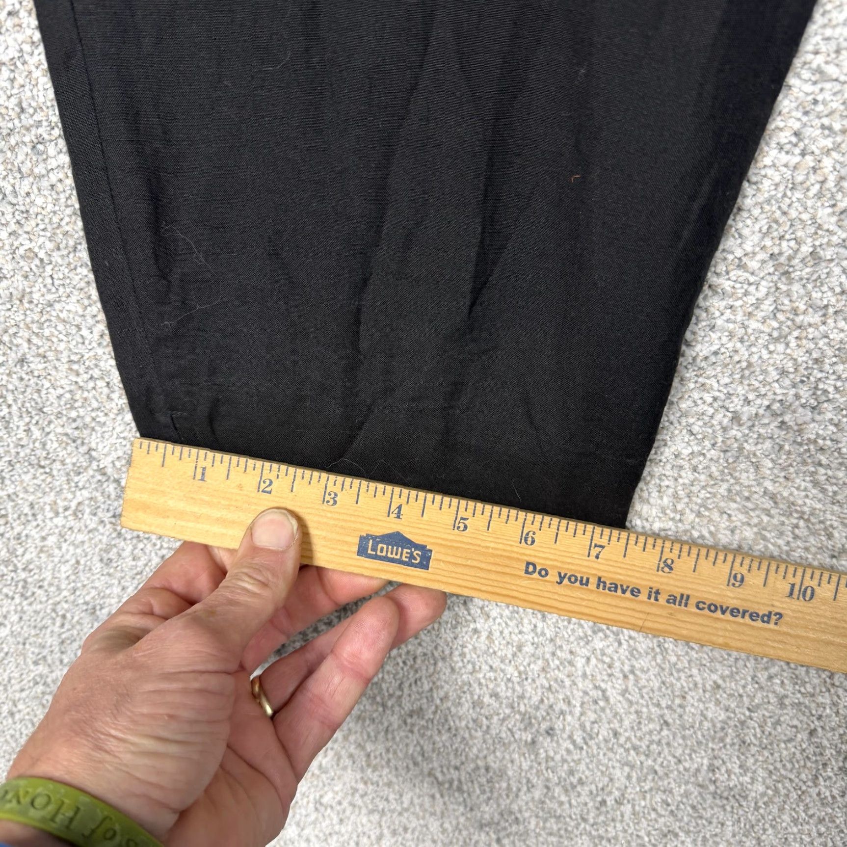 Vintage VINTAGE Finity Pants Dress Silk Office Black M Womens 100% Silk Tapered Front Zip Inseam 24in Waist 36in Women Tapered Leg Size 32" / US 10 / IT 46 - 3 Thumbnail