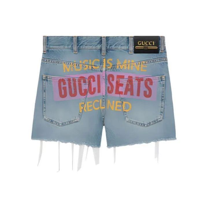 Gucci Gucci 100 Special Series Denim Shorts for Women-2507 Size 26" / US 2 / IT 38 - 7 Thumbnail