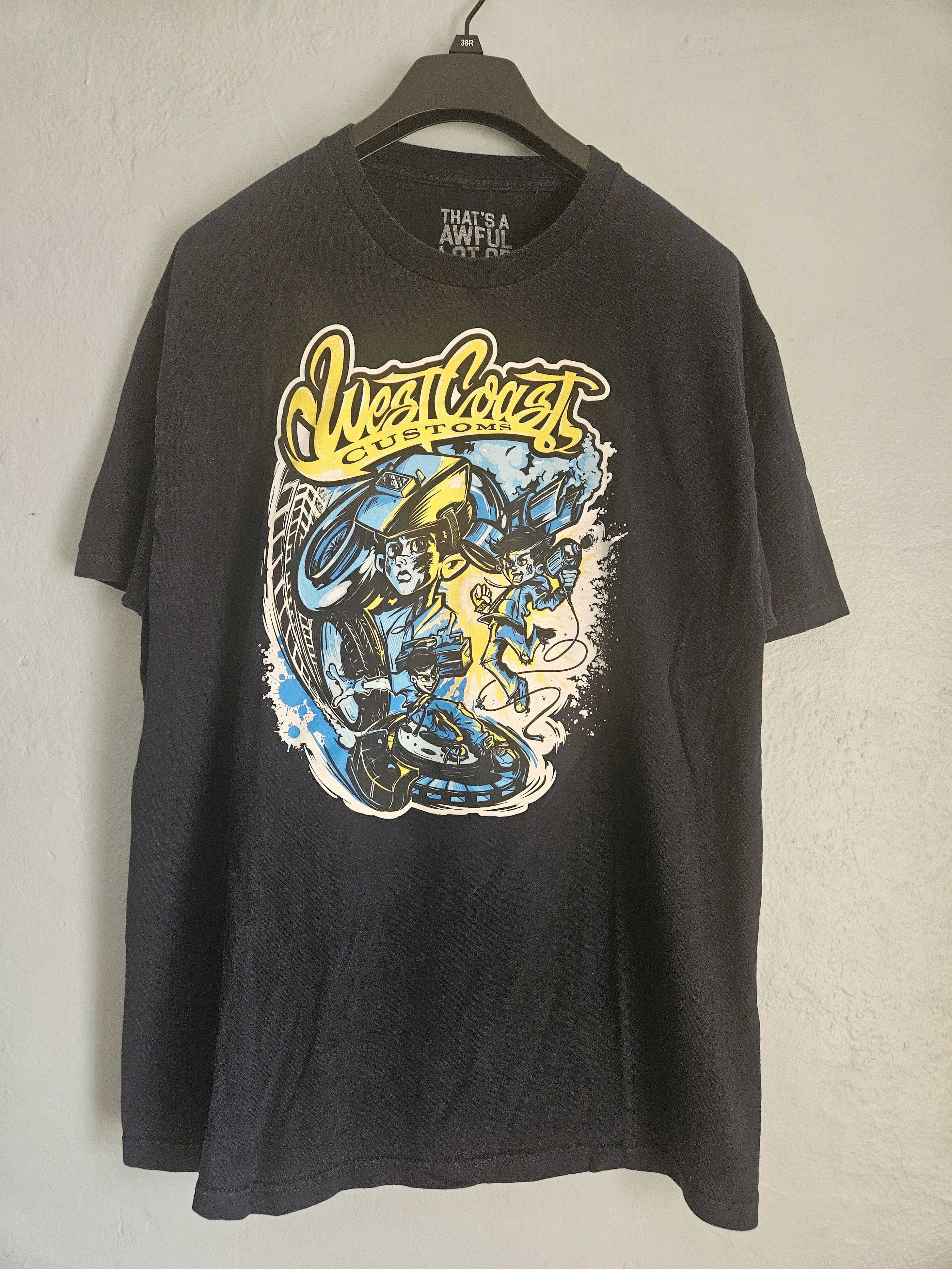 Awful Lot of Cough Syrup West Coast Customs Blue T Shirt Size US XL / EU 56 / 4 - 1 Thumbnail