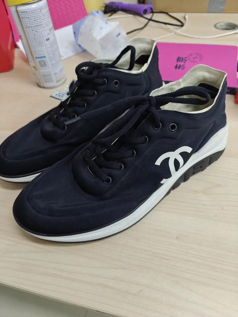 Chanel Chanel Black and White Sneakers -2505 Size US 10 / EU 43 - 2 Thumbnail