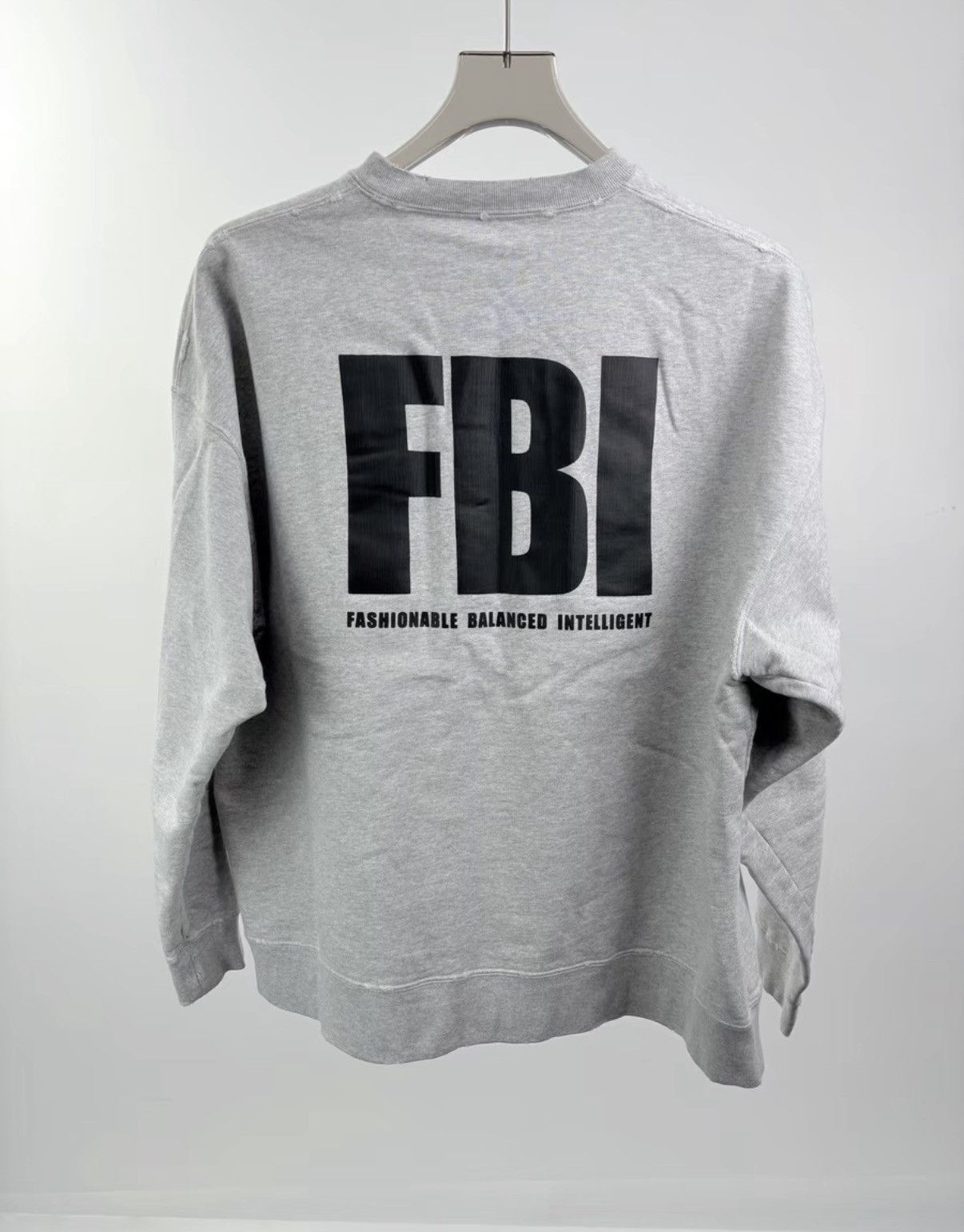 Balenciaga BALENCIAGA FBI Gray Long Sleeve Sweatshirt K1 Size US XS / EU 42 / 0 - 2 Thumbnail