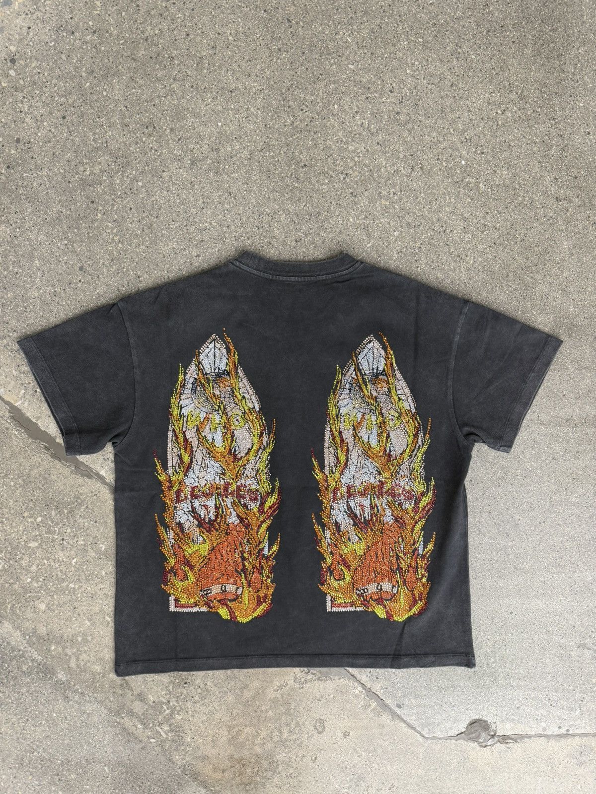 Who Decides War Who Decides War Rhinestone Flame Glass Jersey Size US XXL / EU 58 / 5 - 2 Thumbnail