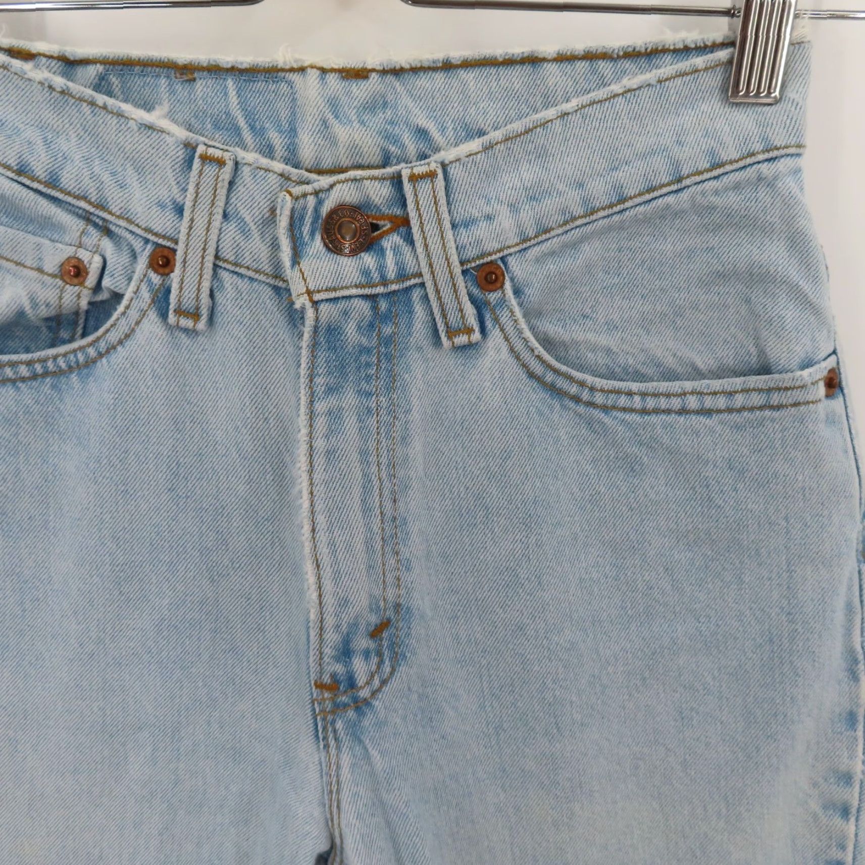 Levi's VTG Levi's 512 Jeans Slim Tapered 3 Juniors Light Blue Wash Denim 90s Women Size 26" / US 2 / IT 38 - 4 Thumbnail