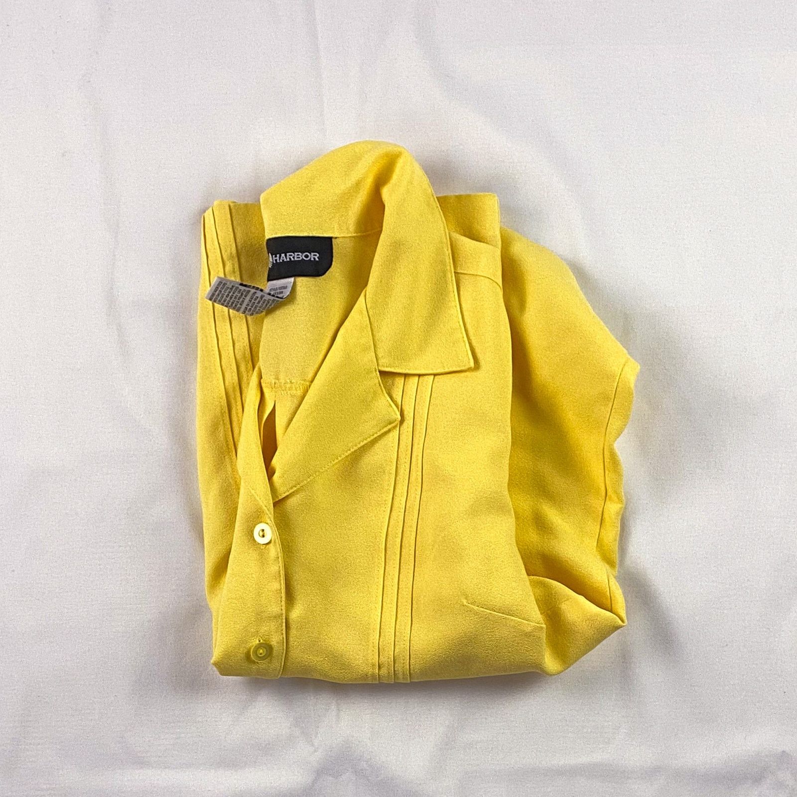 Vintage Sag Harbor Vintage Yellow Button Front Blouse Womens Small Size S / US 4 / IT 40 - 13 Thumbnail