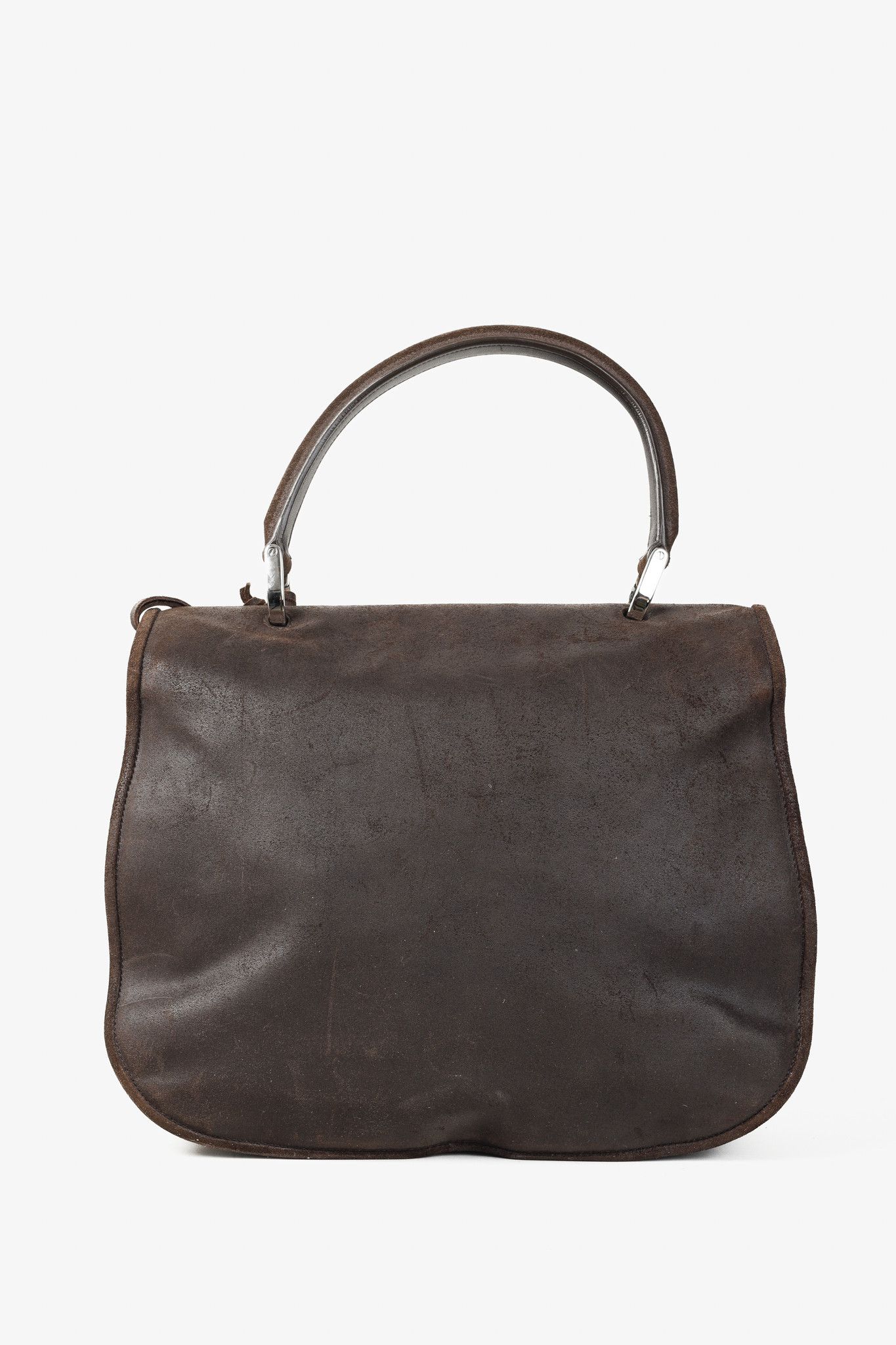 Balenciaga Balenciaga Brown Suede Saddle Work Bag Size ONE SIZE - 4 Thumbnail