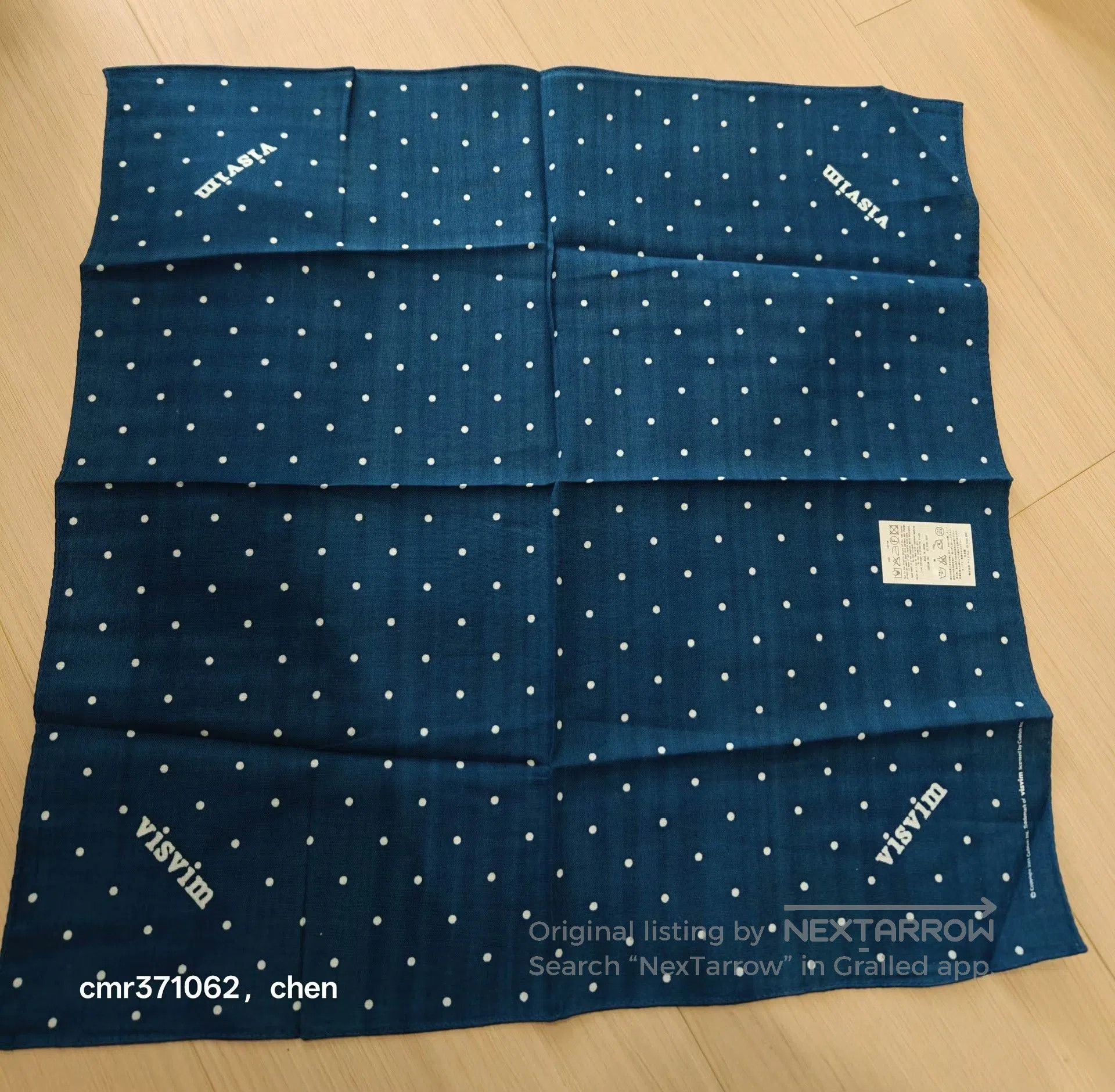 Visvim visvim Blue Polka Dot Bandana 50x50cm. Size ONE SIZE - 3 Thumbnail