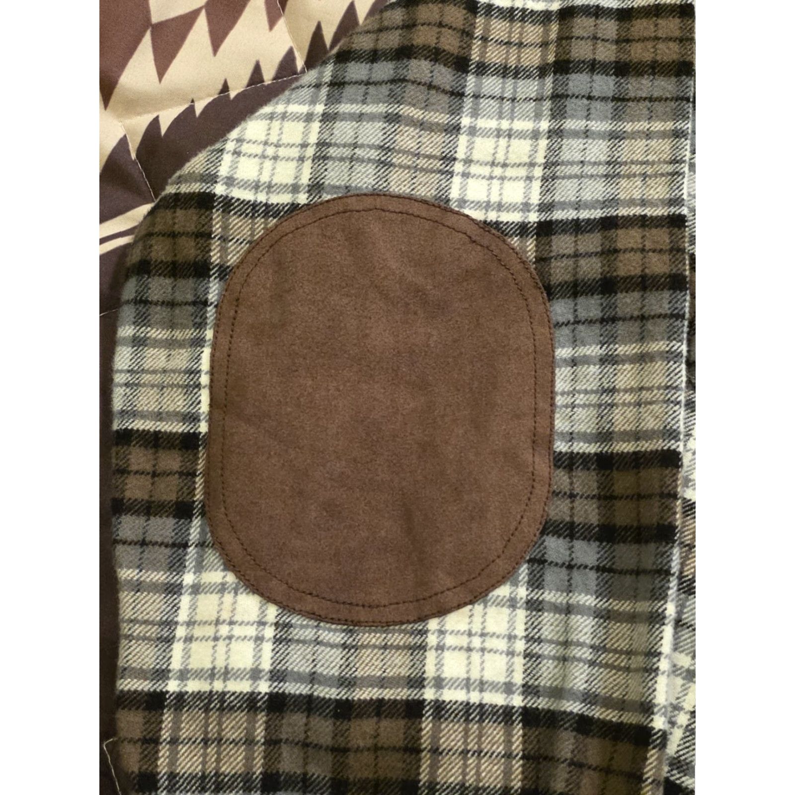 Pendleton Pendleton Hawthorne Flannel Button Up Shirt Elbow Patches Brown/Gray Men's Large Size US L / EU 52-54 / 3 - 5 Thumbnail