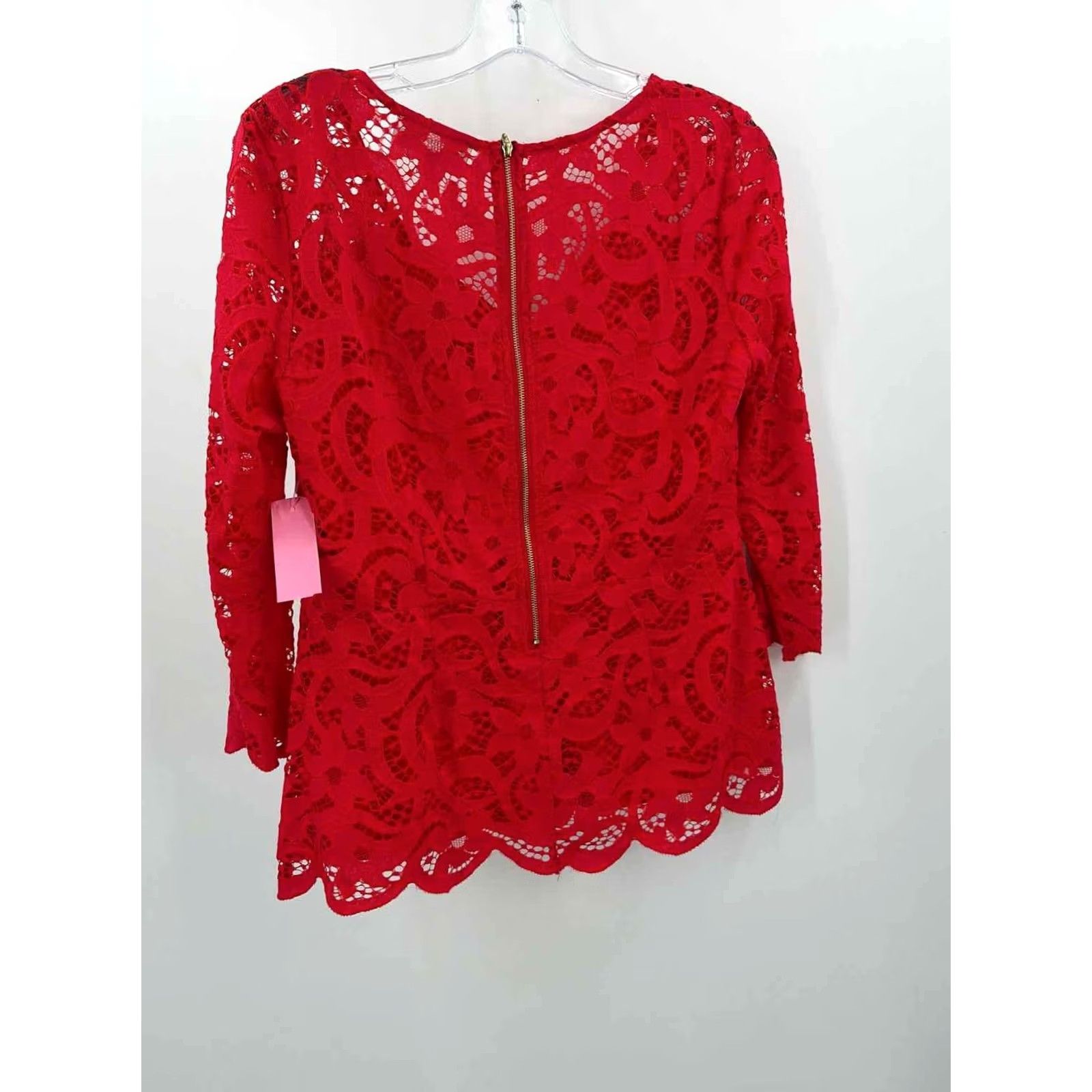 Nanette Lepore Nanette Nanette Lepore Red Blouse Size Medium Size M / US 6-8 / IT 42-44 - 2 Thumbnail