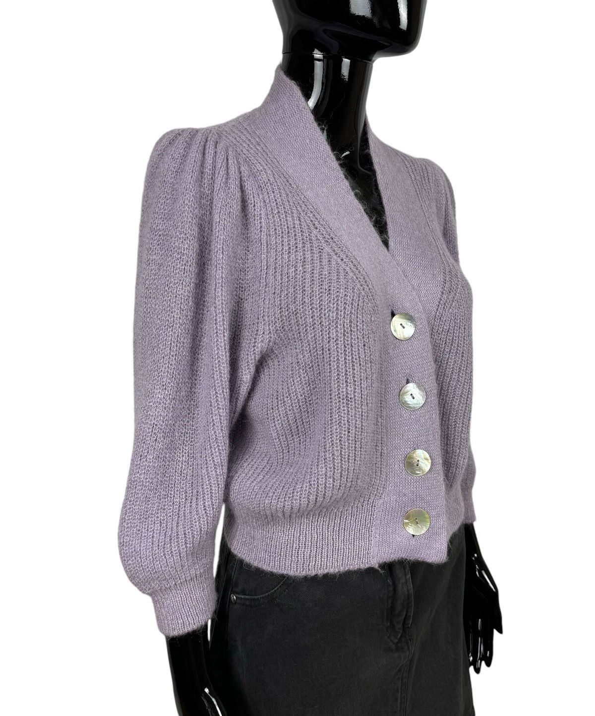 Marella Marella Lavender Cardigan Wool-Mohair size S Size S / US 4 / IT 40 - 3 Thumbnail