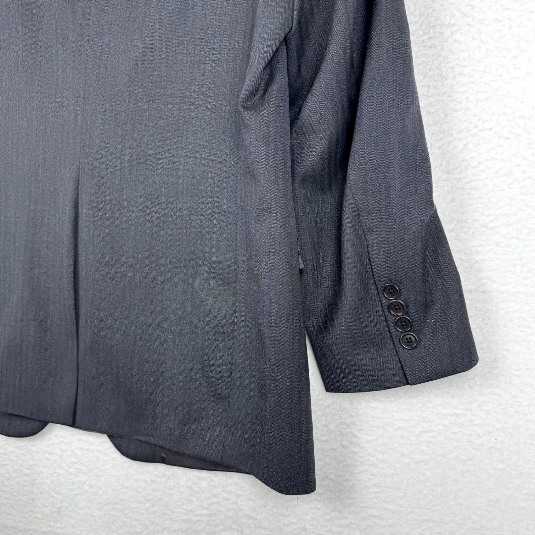 Brooks Brothers Brooks Brothers Saxxon Madison Men's Blazer Wool 2 Piece Dark Gray 41R Size 42R - 5 Thumbnail