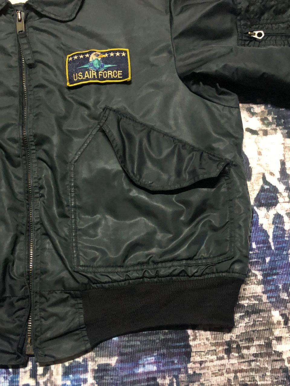 Vintage Vintage 80s CWU 45-P US.Air Force Bomber Jacket Distressed Size US L / EU 52-54 / 3 - 8 Thumbnail