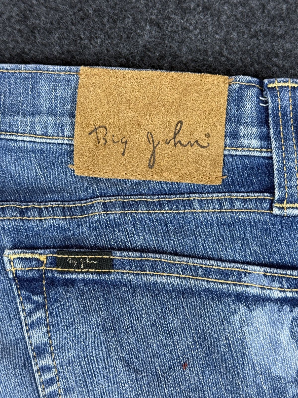Big John × Japanese Brand Big John Denim Pants Jeans Painted stretch Size US 32 / EU 48 - 7 Thumbnail