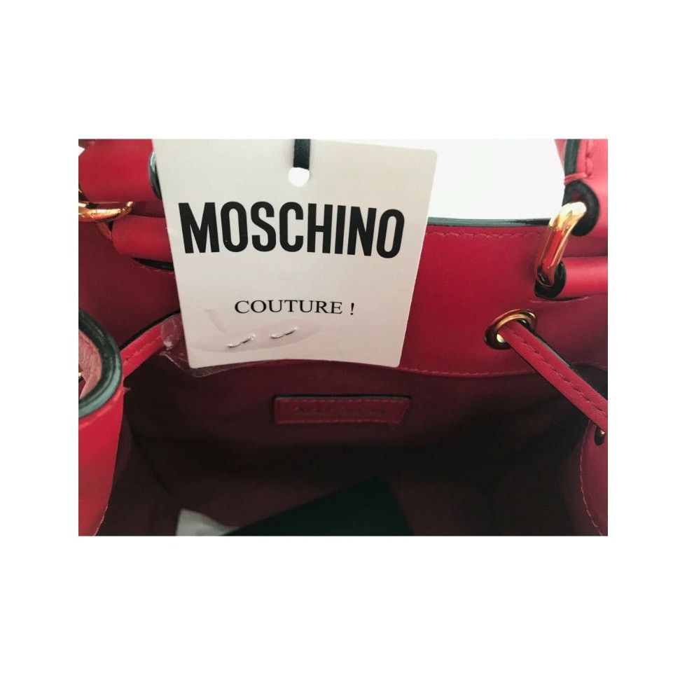 Moschino SS17 Moschino Couture Jeremy Scott Gold LEATHER BUCKET BAG Size ONE SIZE - 11 Thumbnail