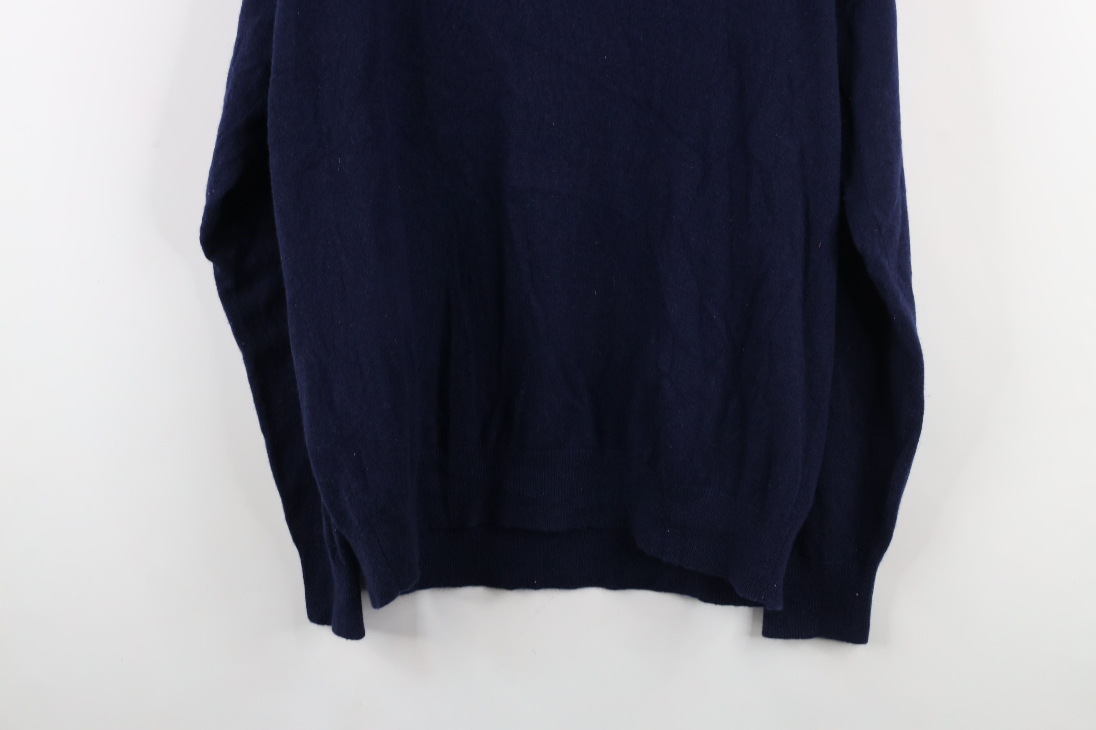 Vineyard Vines × Vintage Vineyard Vines Soft Cashmere Knit V-Neck Sweater Navy Blue Size US L / EU 52-54 / 3 - 11 Thumbnail