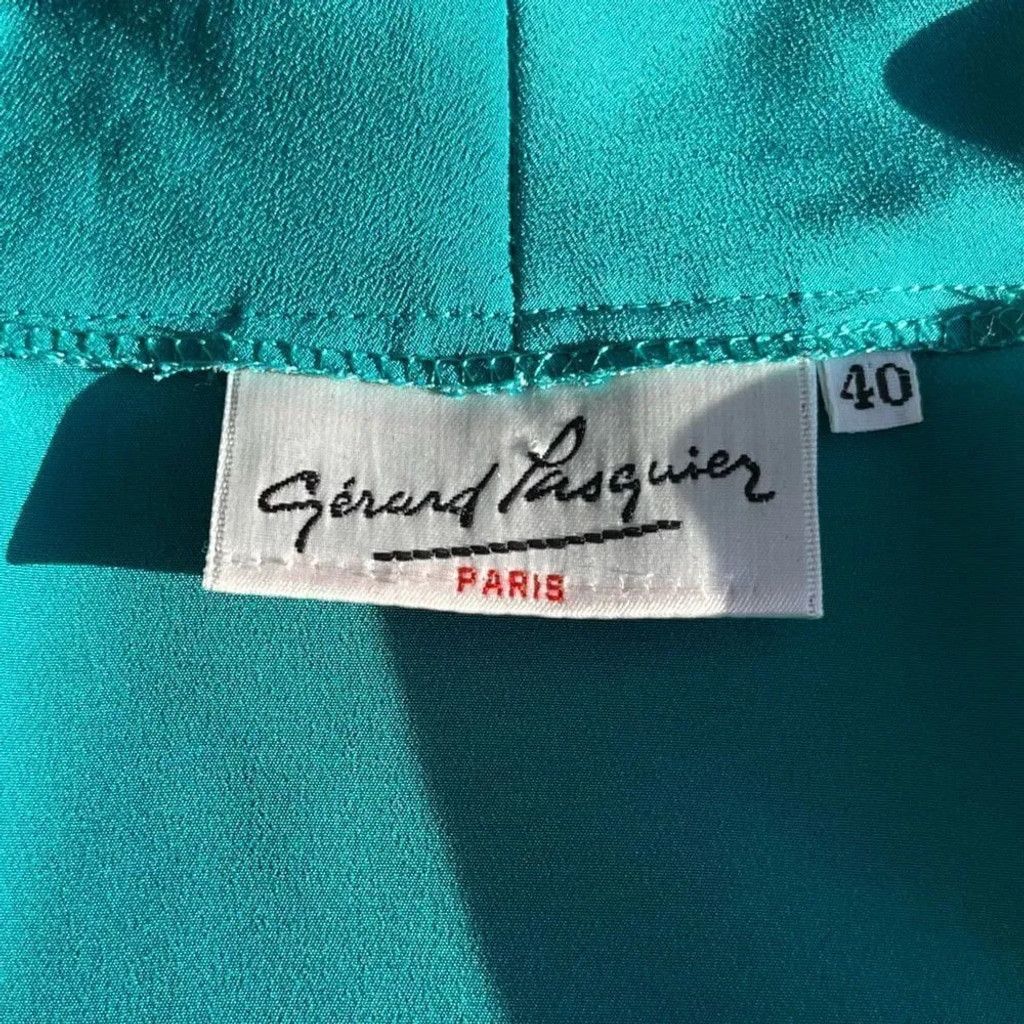 Other Vintage French Blouse w/ Scalloped Collar Size S / US 4 / IT 40 - 5 Thumbnail