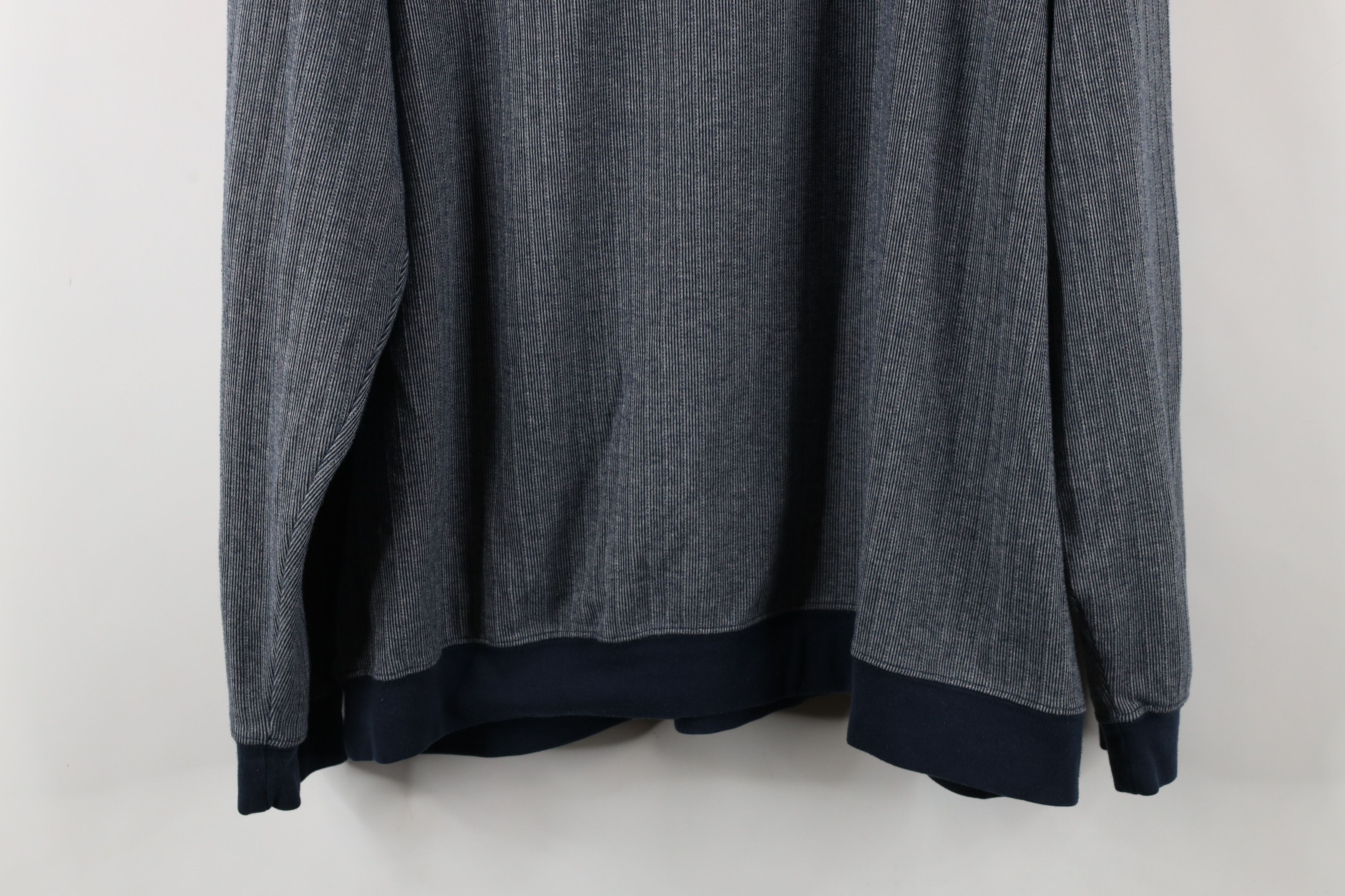 Vintage Vintage 90s Streetwear Ribbed Knit Pullover Polo Shirt Size US XXL / EU 58 / 5 - 11 Thumbnail