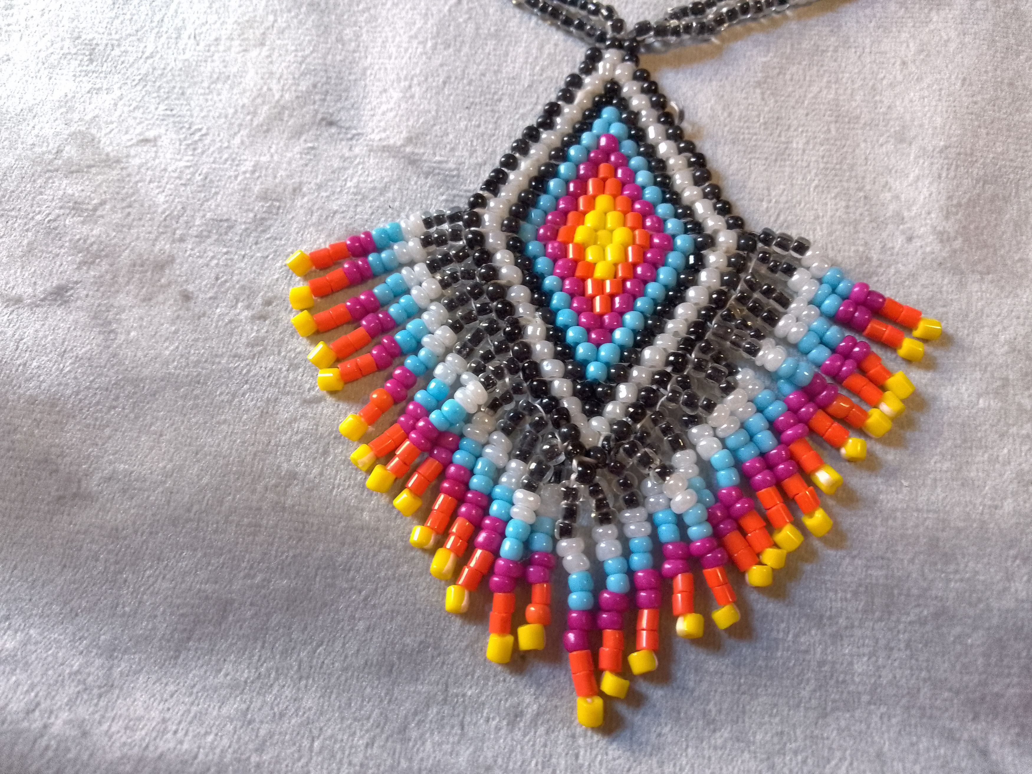 Handmade Necklace Ethnic Native American style Earrings Pendant bangs Size ONE SIZE - 7 Thumbnail
