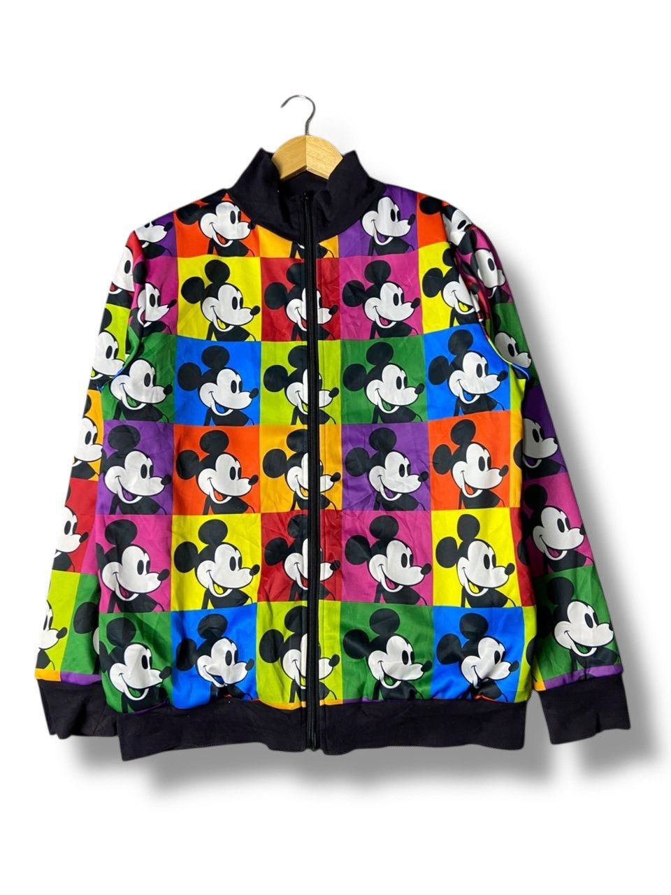 Japanese Brand Baby Doll Mickey Overprint Reversible Fleece Jacket (156) Size US L / EU 52-54 / 3 - 1 Thumbnail