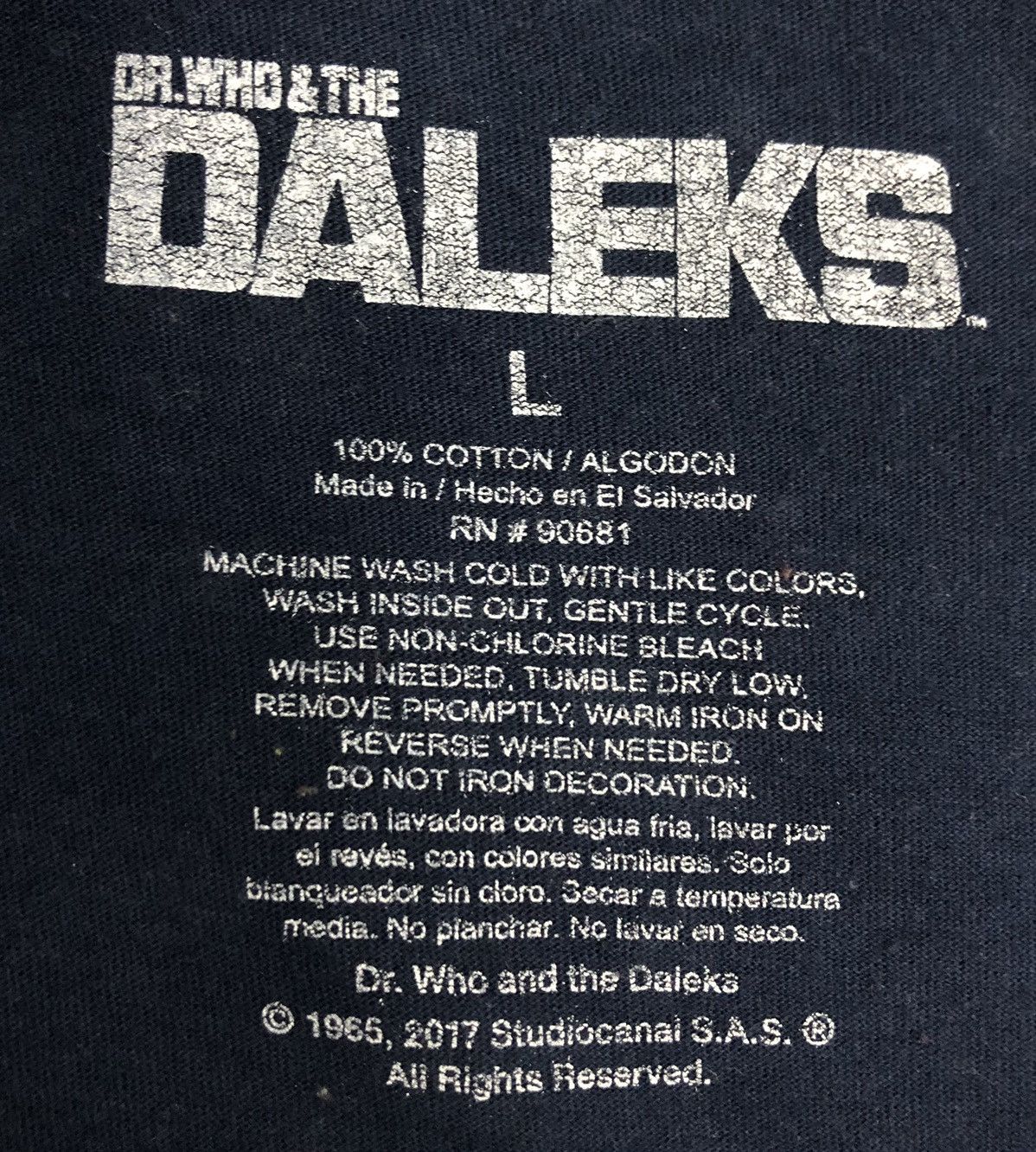 Vintage Vintage Dr.Who & The Daleks T-Shirt Size US L / EU 52-54 / 3 - 8 Thumbnail
