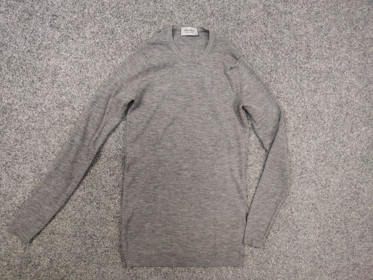 John Smedley John Smedley elastic ribbed Crewneck Sweater Long sleeve Size US S / EU 44-46 / 1 - 2 Thumbnail
