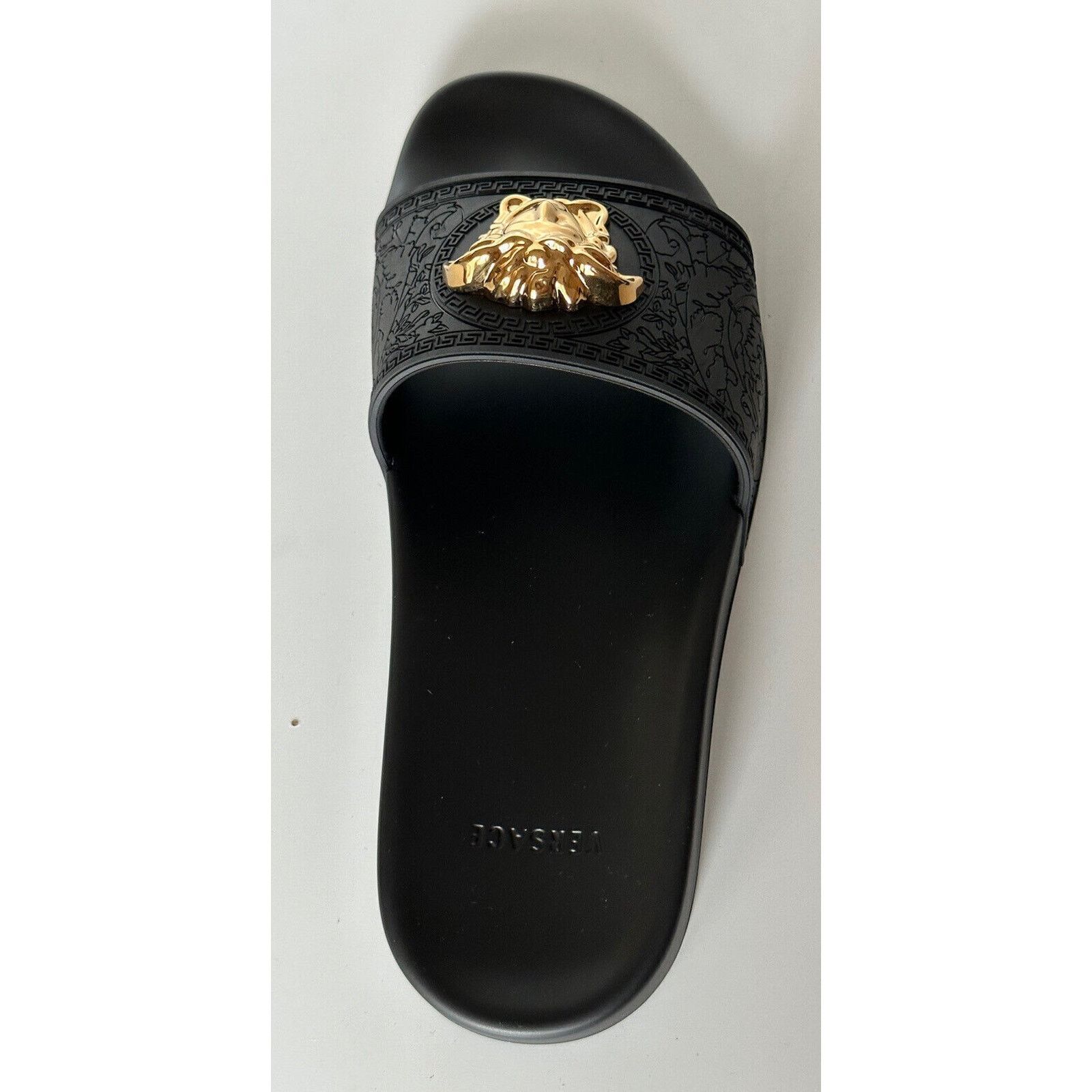 Versace Versace Gold Medusa Head Sandals Black 9 US (39 Euro) IT NIB Size US 9 / IT 39 - 5 Thumbnail