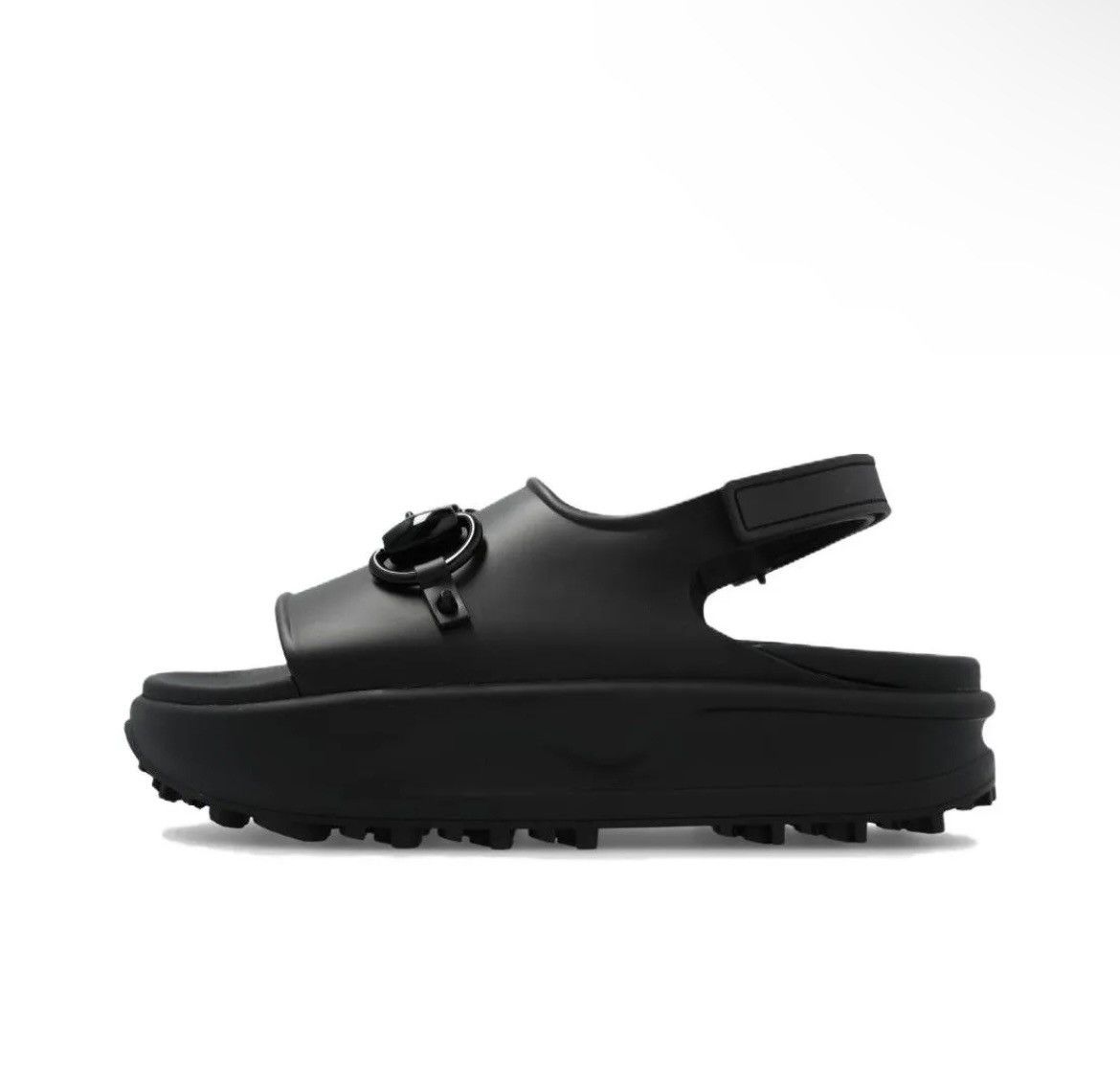 Gucci Gucci Horsebit Flatform Sandal Black Size US 7 / IT 37 - 1 Thumbnail