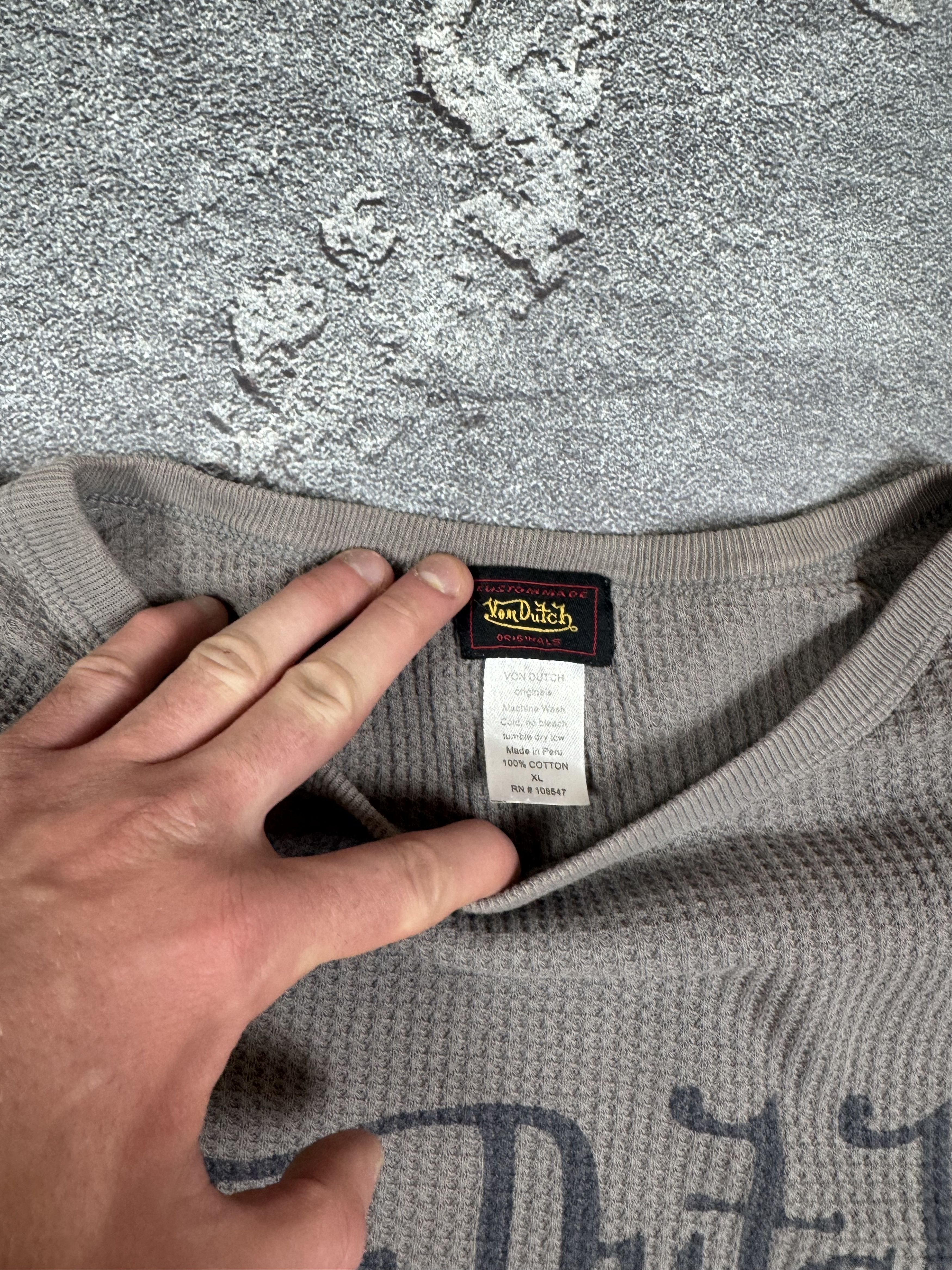 Von Dutch Von Dutch Long Sleeve Logo Shirt Size XL Japan Streetwear Size US XL / EU 56 / 4 - 7 Thumbnail