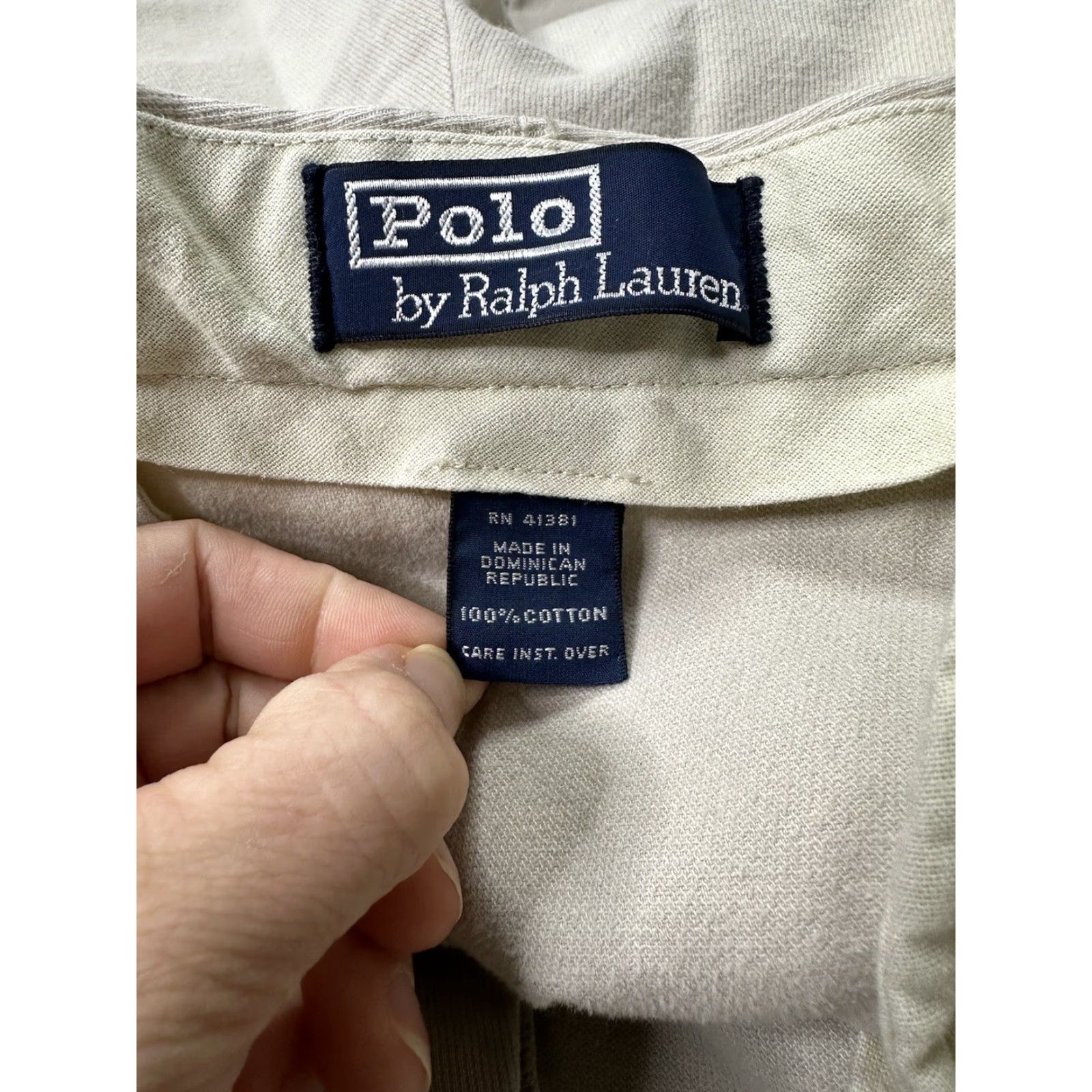 Polo Ralph Lauren VINTAGE Polo Ralph Lauren Pants 34x30 Khaki Beige Classic Chino Pleated Cuff Mens Pants Reg 34 Beige Polo Ralph Lauren Vintage Pants Size US S / EU 44-46 / 1 - 3 Thumbnail