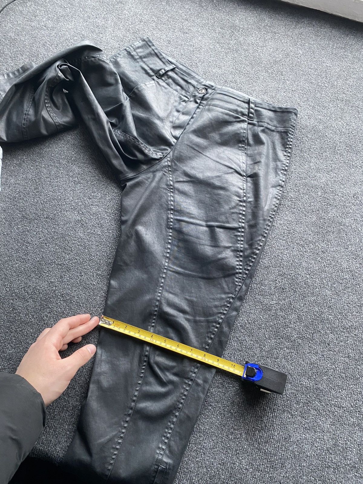 Annette Gortz 🔥GOTHIC Punk Annette Gortz Waxed Dress chino pants /rundholz Size 33" - 13 Thumbnail